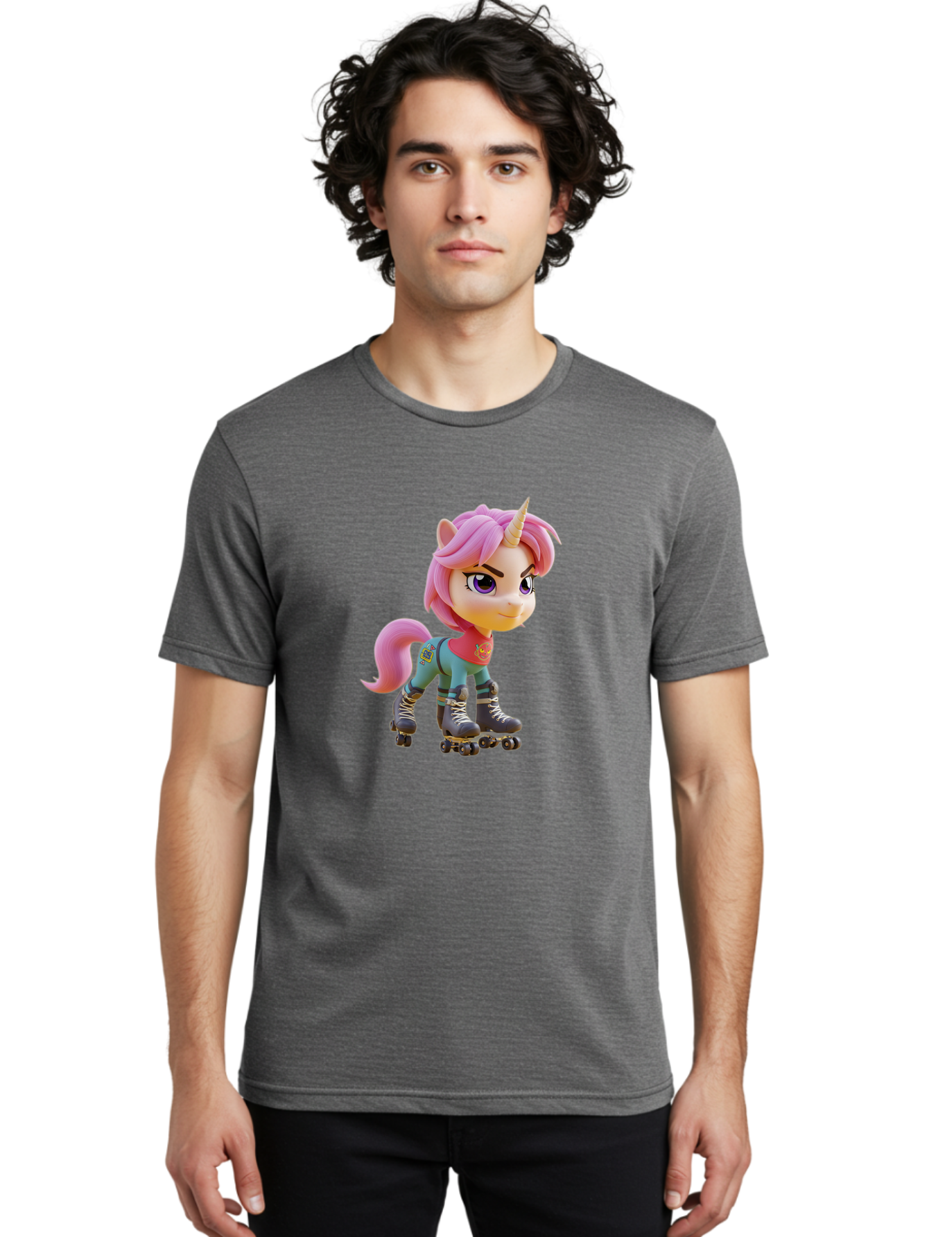Pink-Unicorn-Roller-Skater Men'S Graphic Tee, 100% Cotton, Comfortable Casual Summer Wear, Machine Washable, Vintage Camera, Old Camera, Antique Camera, Black Camera, Classic Photography, Photography Equipment, Nostalgic Device, Film Camera, Bal147