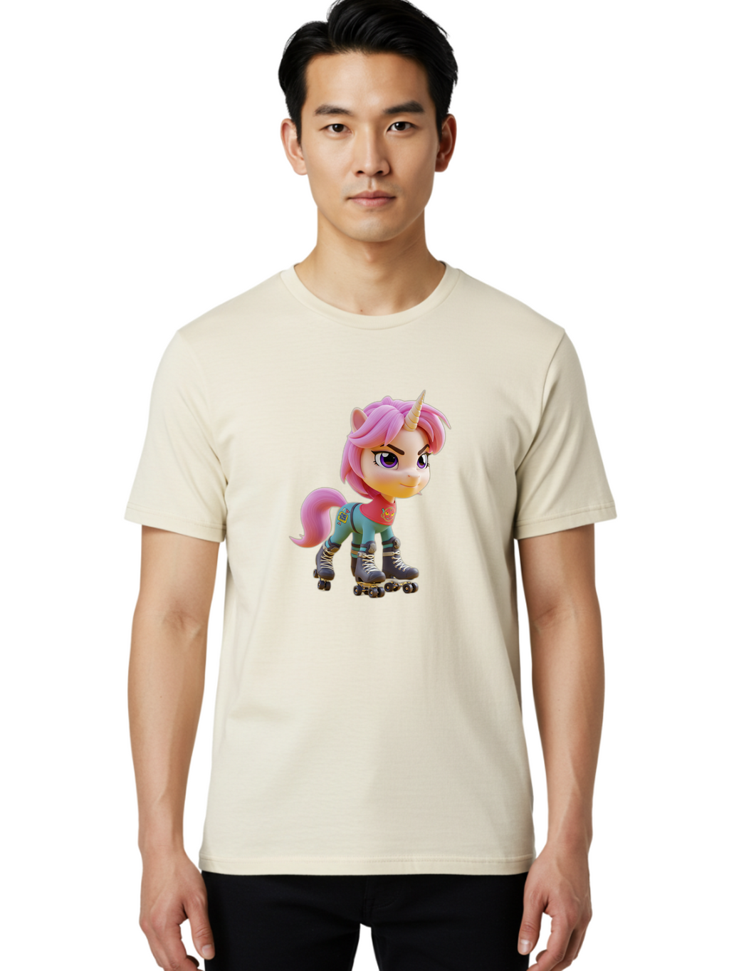 Pink-Unicorn-Roller-Skater Men'S Graphic Tee, 100% Cotton, Comfortable Casual Summer Wear, Machine Washable, Vintage Camera, Old Camera, Antique Camera, Black Camera, Classic Photography, Photography Equipment, Nostalgic Device, Film Camera, Bal147