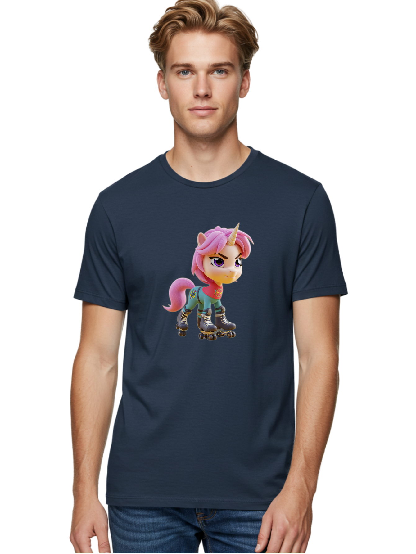Pink-Unicorn-Roller-Skater Men'S Graphic Tee, 100% Cotton, Comfortable Casual Summer Wear, Machine Washable, Vintage Camera, Old Camera, Antique Camera, Black Camera, Classic Photography, Photography Equipment, Nostalgic Device, Film Camera, Bal147