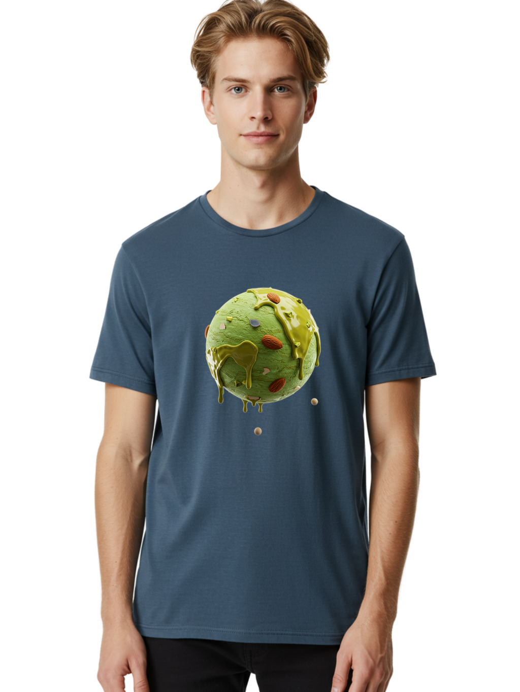 Pistachio-Ice-Cream Men'S Graphic Tee, 100% Cotton, Comfortable Casual Summer Wear, Machine Washable, Vintage Camera, Old Camera, Antique Camera, Black Camera, Classic Photography, Photography Equipment, Nostalgic Device, Film Camera, Bal152