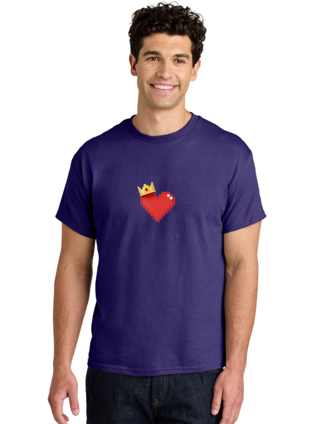 Pixel-Heart-Crown Men'S Graphic Tee, 100% Cotton, Comfortable Casual Summer Wear, Machine Washable, Vintage Camera, Old Camera, Antique Camera, Black Camera, Classic Photography, Photography Equipment, Nostalgic Device, Film Camera, Camera Art Bal153