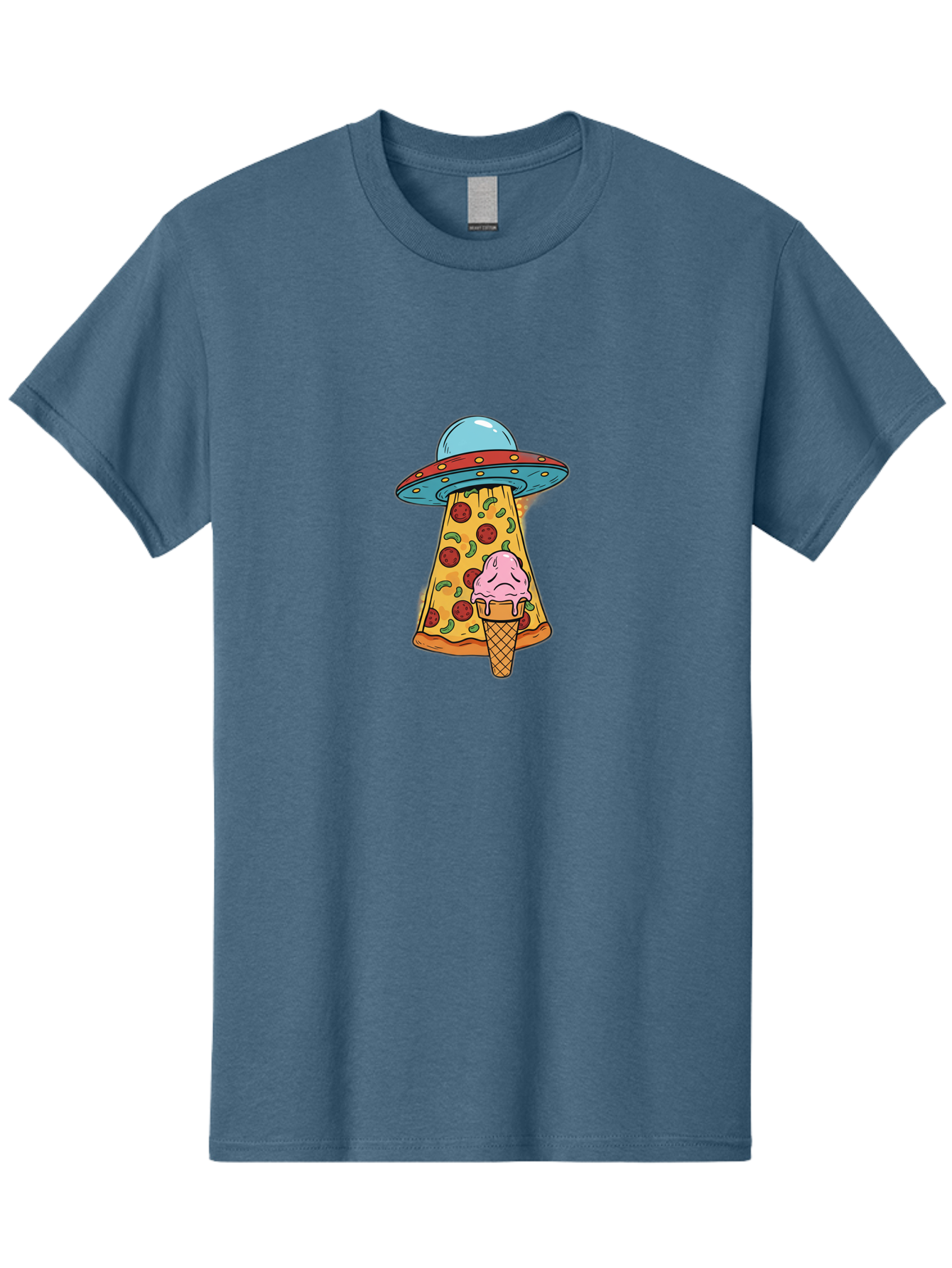 Pizza-Ice-Cream-Ufo Men'S Graphic Tee, 100% Cotton, Comfortable Casual Summer Wear, Machine Washable, Vintage Camera, Old Camera, Antique Camera, Black Camera, Classic Photography, Photography Equipment, Nostalgic Device, Film Camera, Bal154