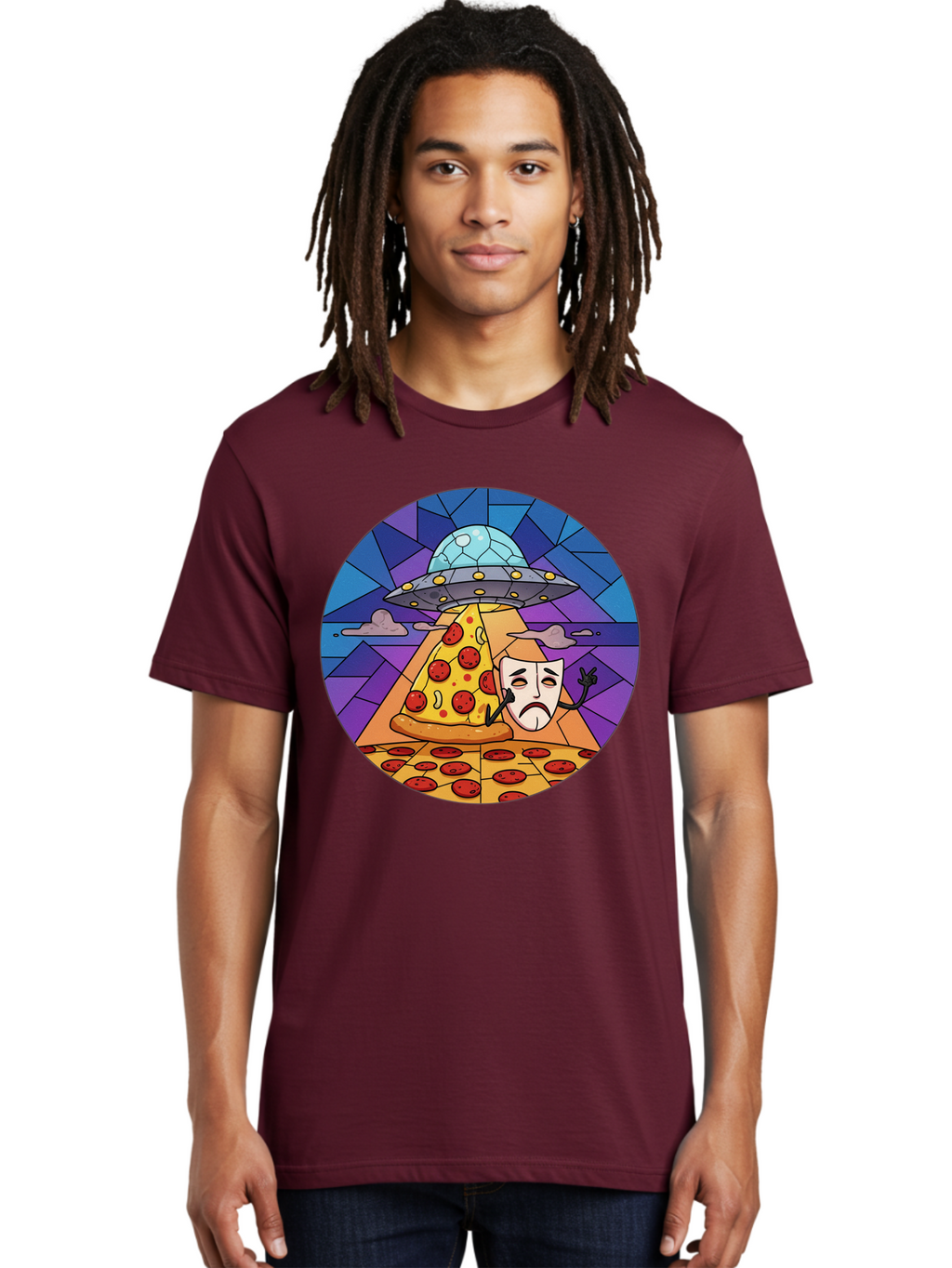 Pizza-Masquerade-Abduction Men'S Graphic Tee, 100% Cotton, Comfortable Casual Summer Wear, Machine Washable, Vintage Camera, Old Camera, Antique Camera, Black Camera, Classic Photography, Photography Equipment, Nostalgic Device, Film Camera, Bal155