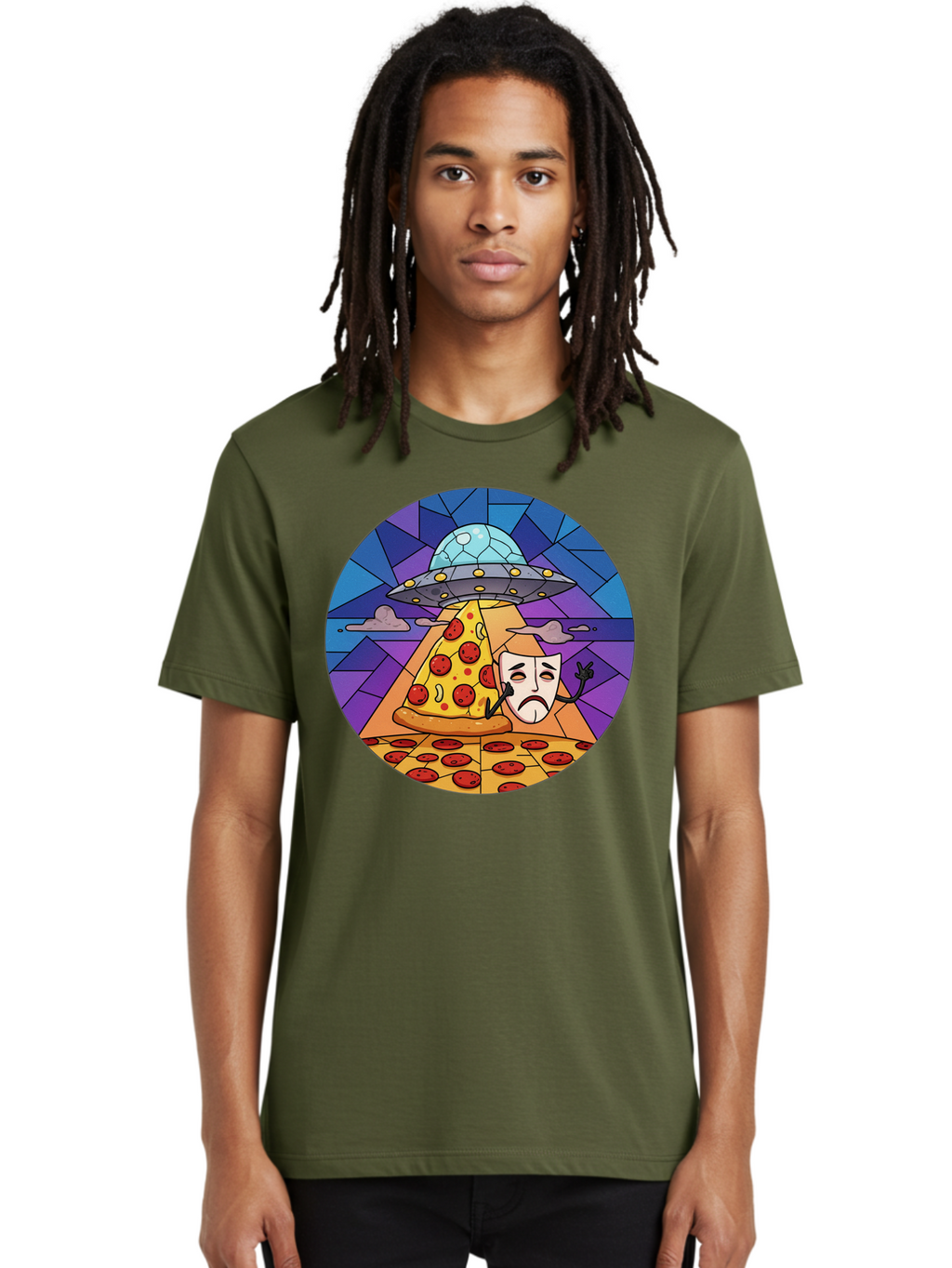 Pizza-Masquerade-Abduction Men'S Graphic Tee, 100% Cotton, Comfortable Casual Summer Wear, Machine Washable, Vintage Camera, Old Camera, Antique Camera, Black Camera, Classic Photography, Photography Equipment, Nostalgic Device, Film Camera, Bal155