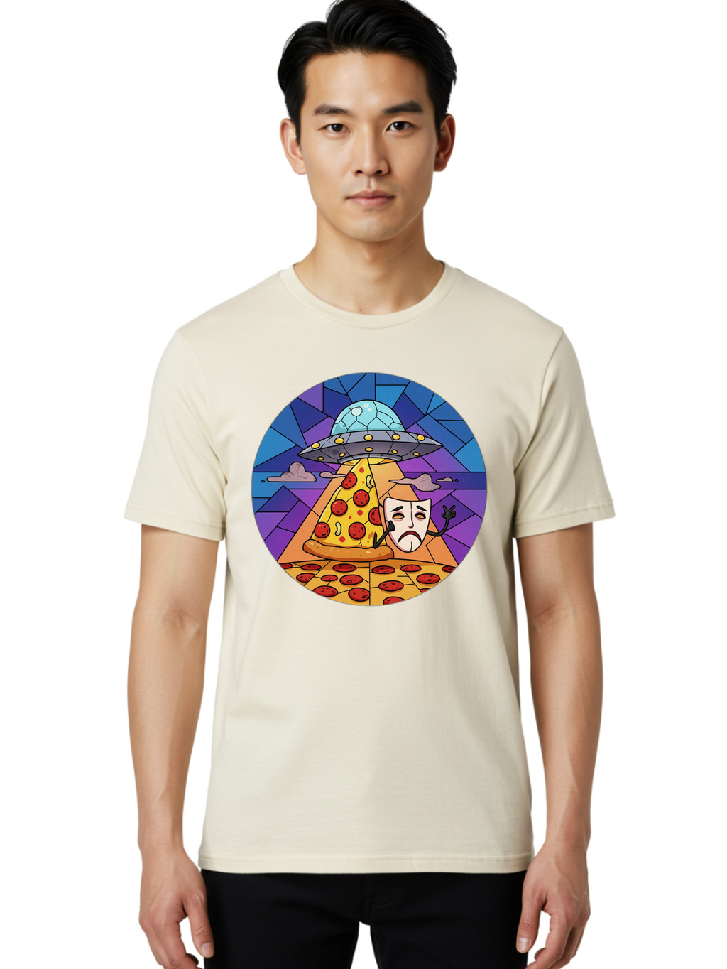 Pizza-Masquerade-Abduction Men'S Graphic Tee, 100% Cotton, Comfortable Casual Summer Wear, Machine Washable, Vintage Camera, Old Camera, Antique Camera, Black Camera, Classic Photography, Photography Equipment, Nostalgic Device, Film Camera, Bal155