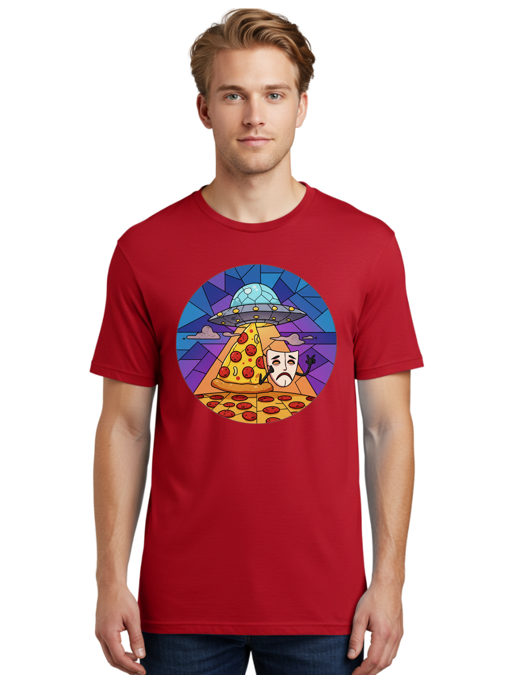 Pizza-Masquerade-Abduction Men'S Graphic Tee, 100% Cotton, Comfortable Casual Summer Wear, Machine Washable, Vintage Camera, Old Camera, Antique Camera, Black Camera, Classic Photography, Photography Equipment, Nostalgic Device, Film Camera, Bal155