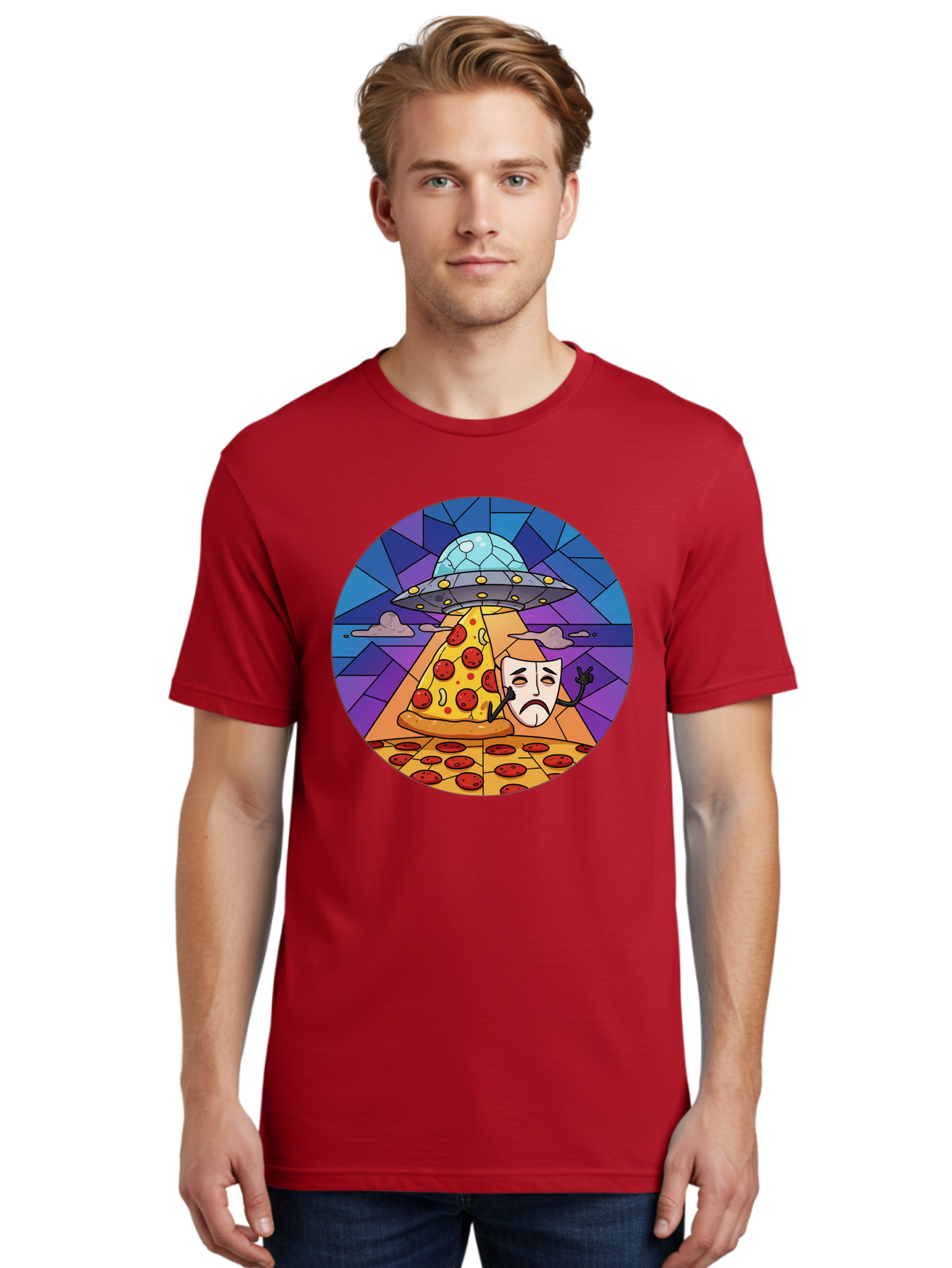 Pizza-Masquerade-Abduction Men'S Graphic Tee, 100% Cotton, Comfortable Casual Summer Wear, Machine Washable, Vintage Camera, Old Camera, Antique Camera, Black Camera, Classic Photography, Photography Equipment, Nostalgic Device, Film Camera, Bal155