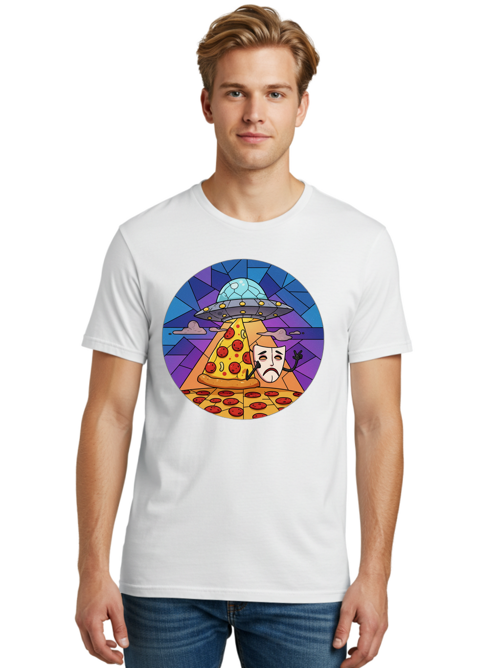Pizza-Masquerade-Abduction Men'S Graphic Tee, 100% Cotton, Comfortable Casual Summer Wear, Machine Washable, Vintage Camera, Old Camera, Antique Camera, Black Camera, Classic Photography, Photography Equipment, Nostalgic Device, Film Camera, Bal155