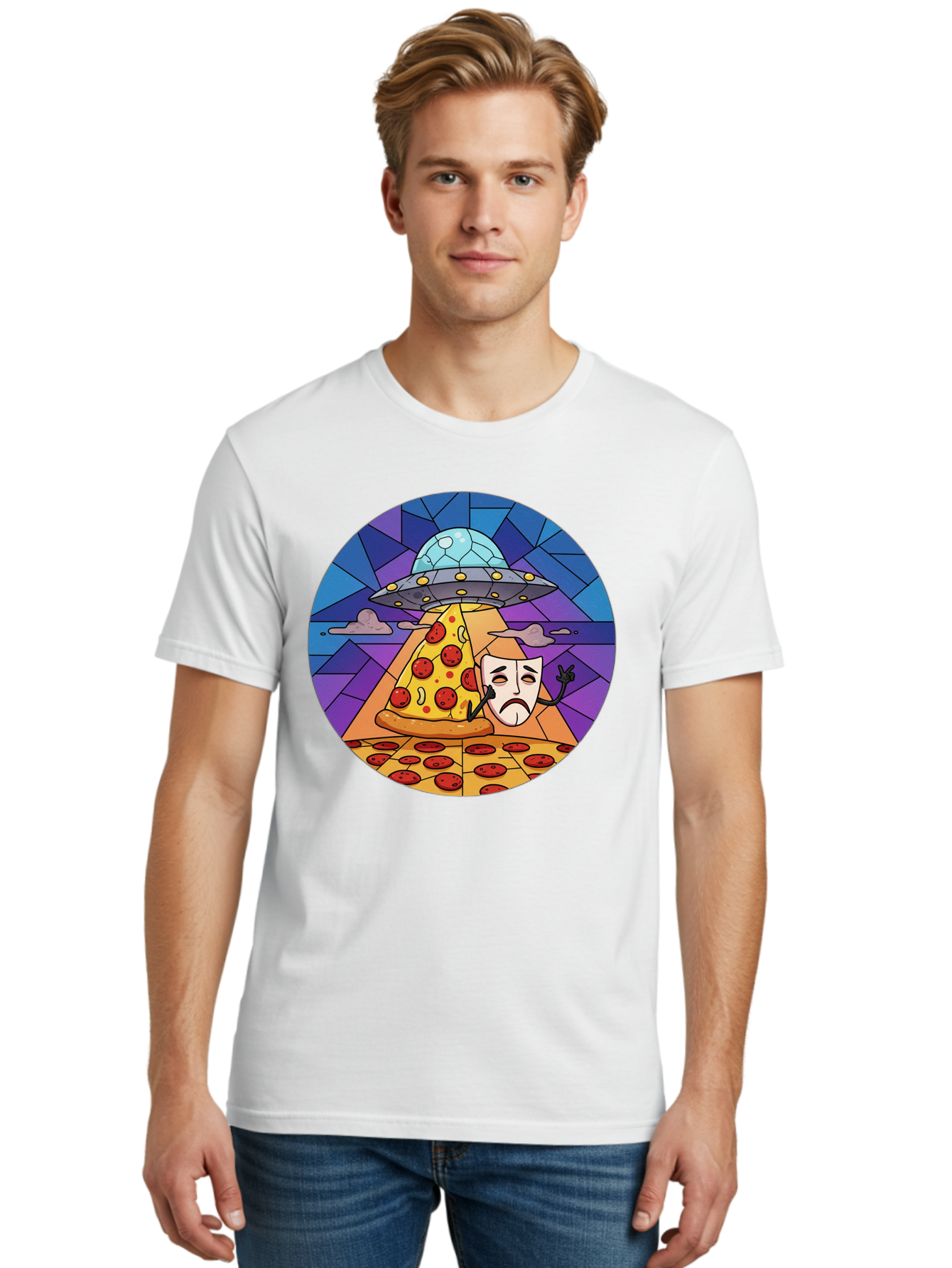 Pizza-Masquerade-Abduction Men'S Graphic Tee, 100% Cotton, Comfortable Casual Summer Wear, Machine Washable, Vintage Camera, Old Camera, Antique Camera, Black Camera, Classic Photography, Photography Equipment, Nostalgic Device, Film Camera, Bal155