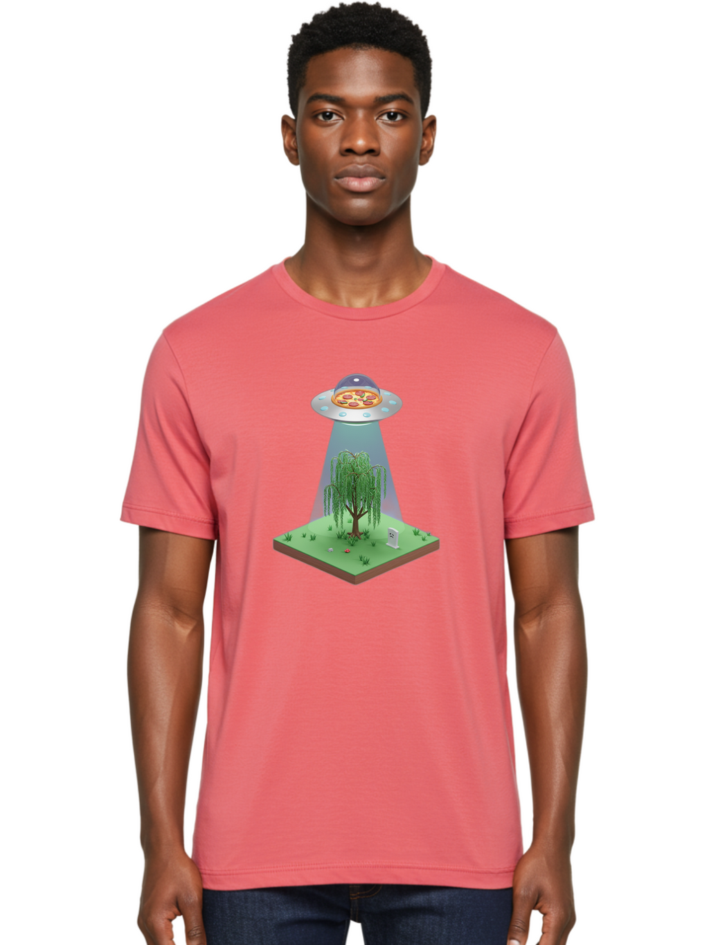 Pizza-Ufo-1 Men'S Graphic Tee, 100% Cotton, Comfortable Casual Summer Wear, Machine Washable, Vintage Camera, Old Camera, Antique Camera, Black Camera, Classic Photography, Photography Equipment, Nostalgic Device, Film Camera, Camera Art Bal156