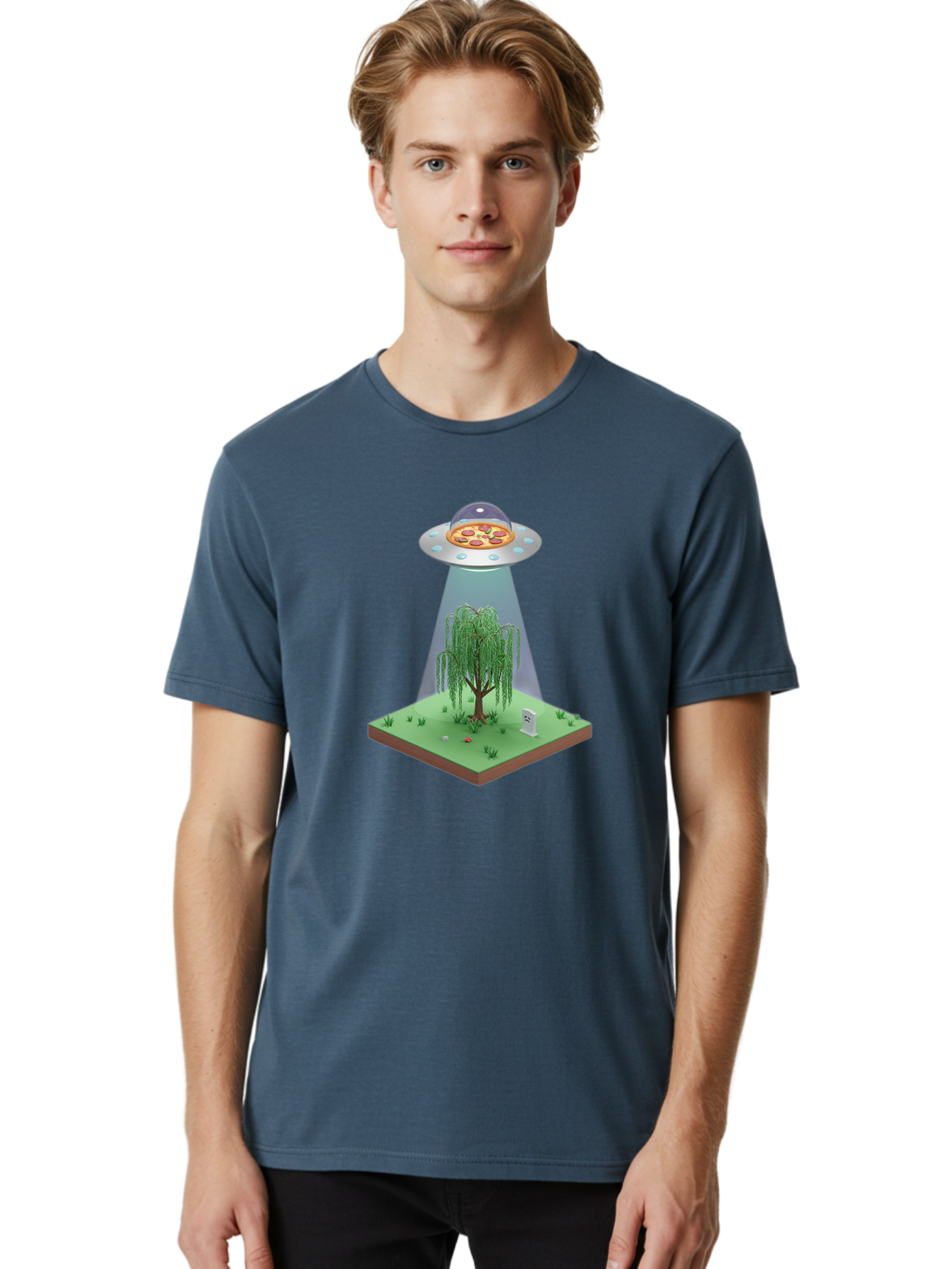 Pizza-Ufo-1 Men'S Graphic Tee, 100% Cotton, Comfortable Casual Summer Wear, Machine Washable, Vintage Camera, Old Camera, Antique Camera, Black Camera, Classic Photography, Photography Equipment, Nostalgic Device, Film Camera, Camera Art Bal156