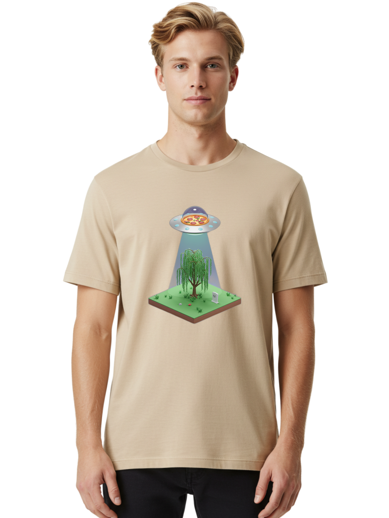 Pizza-Ufo-1 Men'S Graphic Tee, 100% Cotton, Comfortable Casual Summer Wear, Machine Washable, Vintage Camera, Old Camera, Antique Camera, Black Camera, Classic Photography, Photography Equipment, Nostalgic Device, Film Camera, Camera Art Bal156