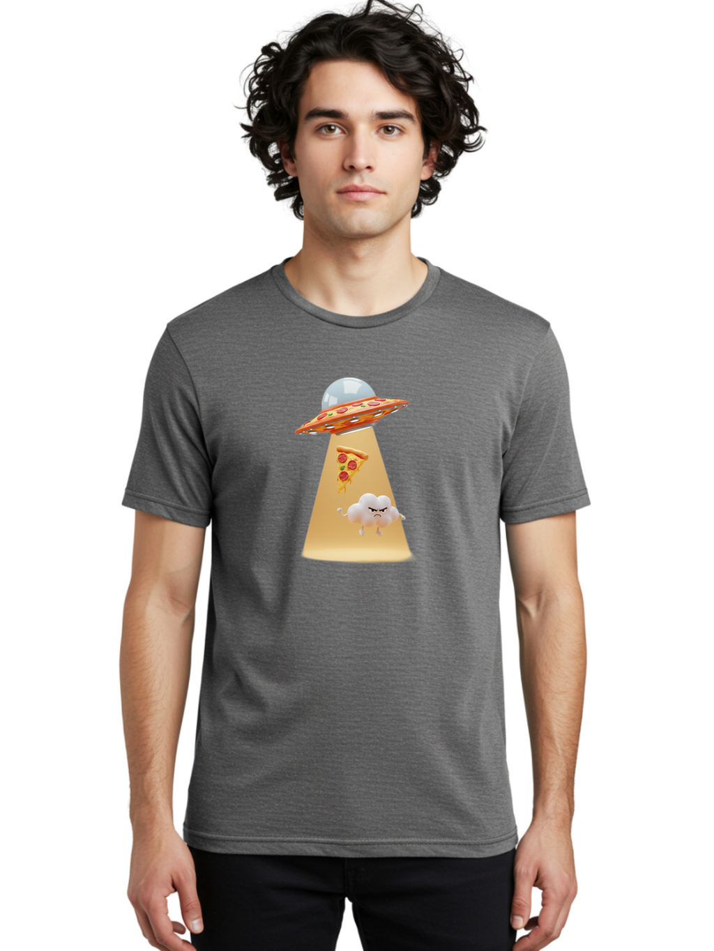 Pizza-Ufo-6 Men'S Graphic Tee, 100% Cotton, Comfortable Casual Summer Wear, Machine Washable, Vintage Camera, Old Camera, Antique Camera, Black Camera, Classic Photography, Photography Equipment, Nostalgic Device, Film Camera, Camera Art Bal161