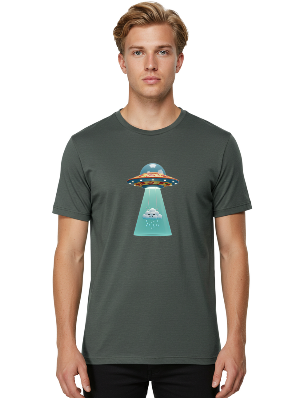 Pizza-Ufo Men'S Graphic Tee, 100% Cotton, Comfortable Casual Summer Wear, Machine Washable, Vintage Camera, Old Camera, Antique Camera, Black Camera, Classic Photography, Photography Equipment, Nostalgic Device, Film Camera, Camera Art Bal162