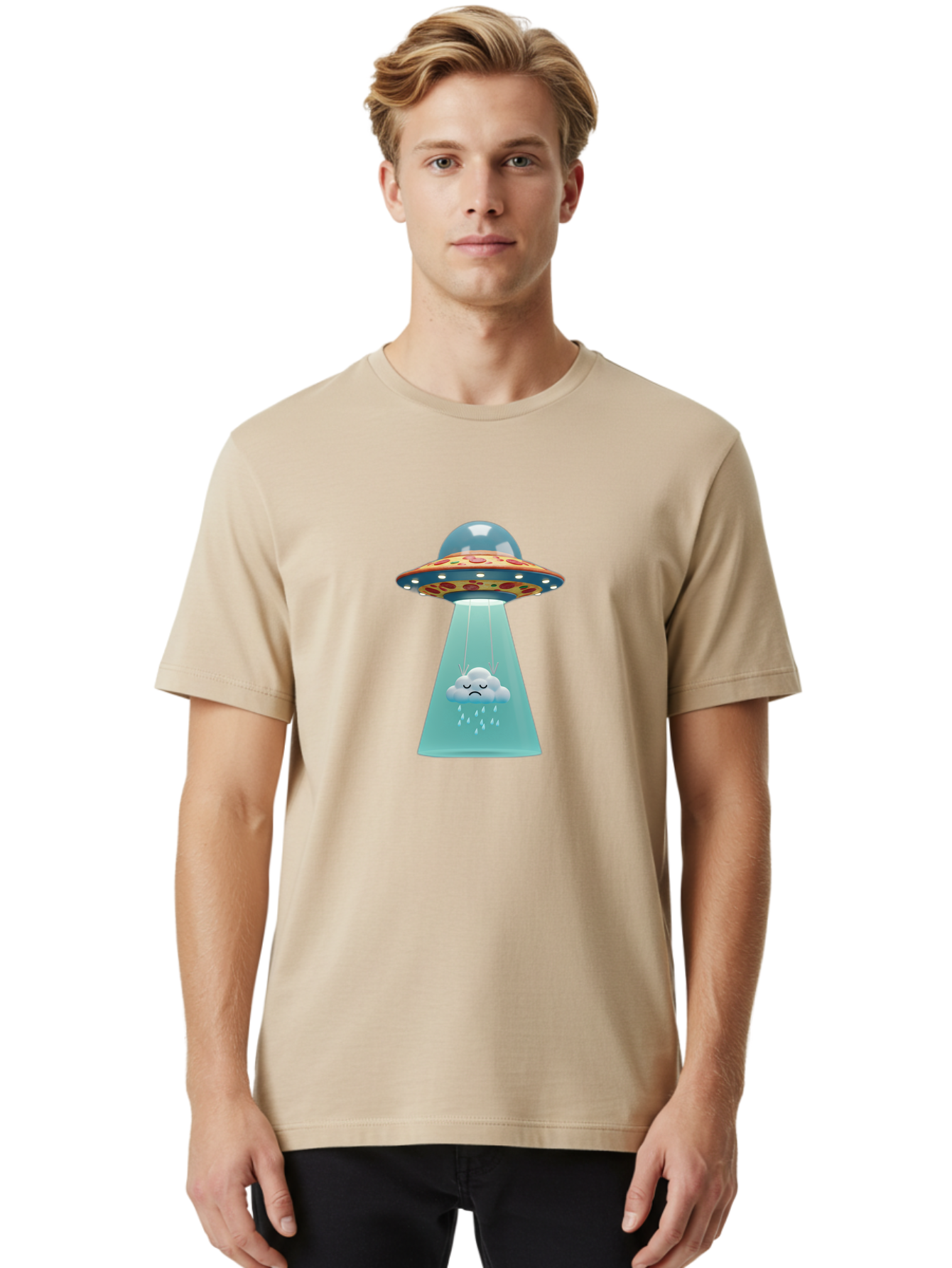 Pizza-Ufo Men'S Graphic Tee, 100% Cotton, Comfortable Casual Summer Wear, Machine Washable, Vintage Camera, Old Camera, Antique Camera, Black Camera, Classic Photography, Photography Equipment, Nostalgic Device, Film Camera, Camera Art Bal162