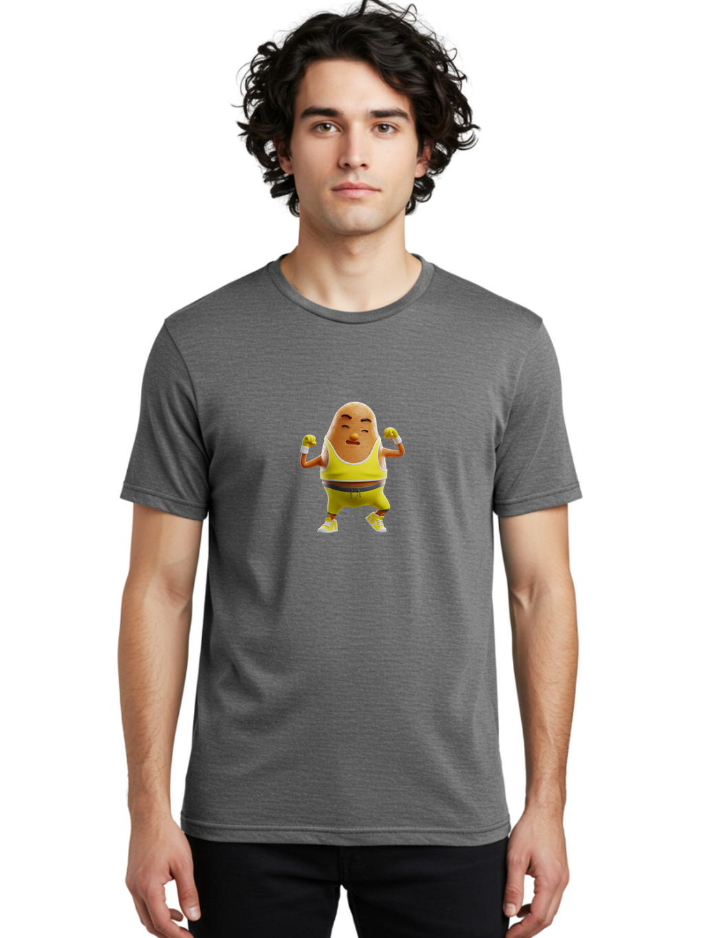 Potato-Character Men'S Graphic Tee, 100% Cotton, Comfortable Casual Summer Wear, Machine Washable, Vintage Camera, Old Camera, Antique Camera, Black Camera, Classic Photography, Photography Equipment, Nostalgic Device, Film Camera, Camera Art Bal164