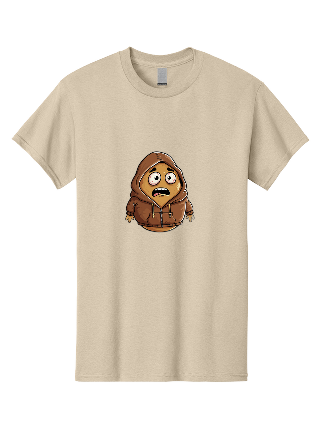 Potato-In-Hoodie-1 Men'S Graphic Tee, 100% Cotton, Comfortable Casual Summer Wear, Machine Washable, Vintage Camera, Old Camera, Antique Camera, Black Camera, Classic Photography, Photography Equipment, Nostalgic Device, Film Camera, Bal167