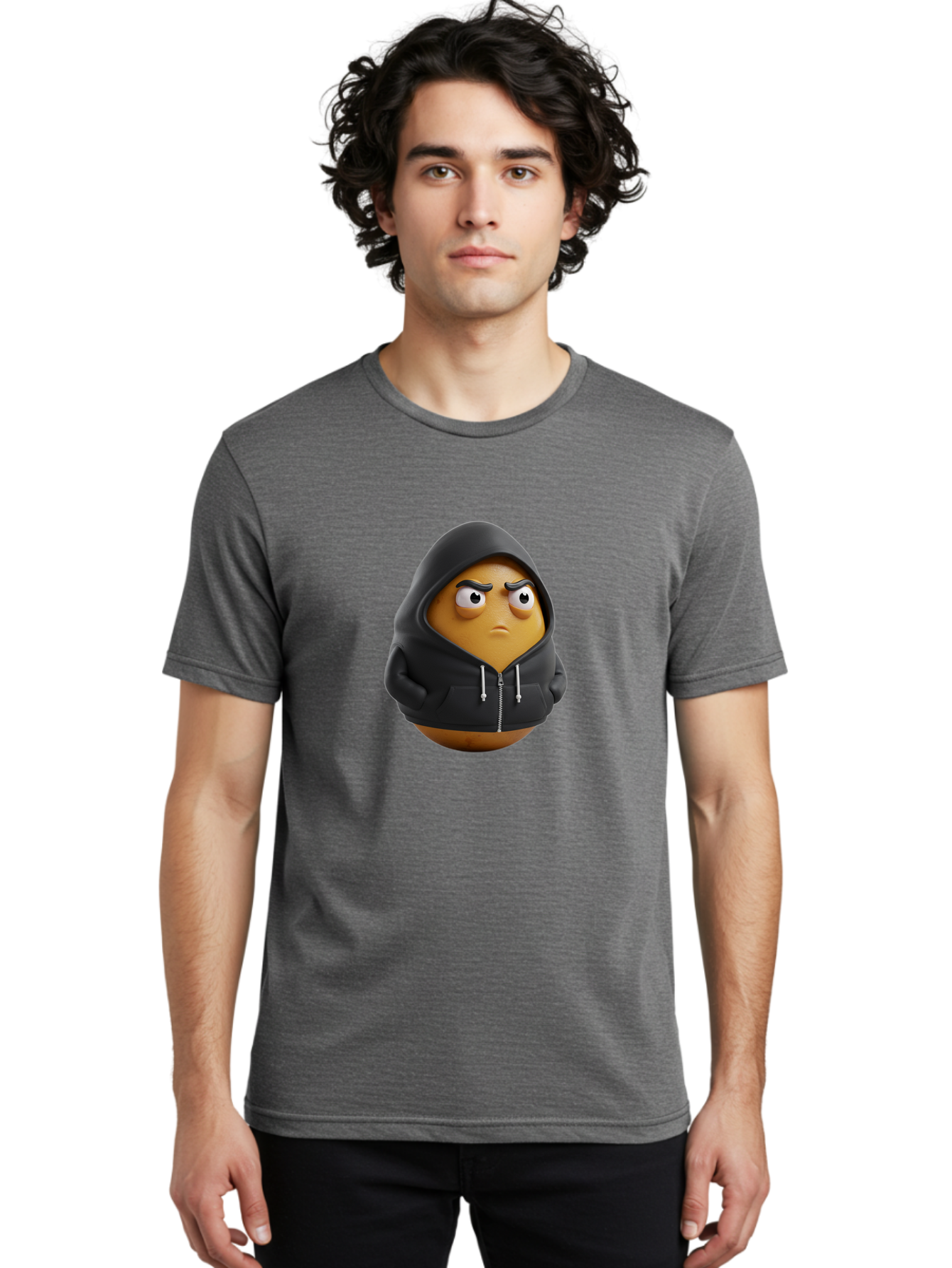 Potato-In-Hoodie Men'S Graphic Tee, 100% Cotton, Comfortable Casual Summer Wear, Machine Washable, Vintage Camera, Old Camera, Antique Camera, Black Camera, Classic Photography, Photography Equipment, Nostalgic Device, Film Camera, Camera Art Bal168