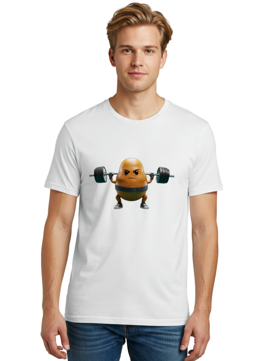 Potato-Lifting-Weights Men'S Graphic Tee, 100% Cotton, Comfortable Casual Summer Wear, Machine Washable, Vintage Camera, Old Camera, Antique Camera, Black Camera, Classic Photography, Photography Equipment, Nostalgic Device, Film Camera, Bal169