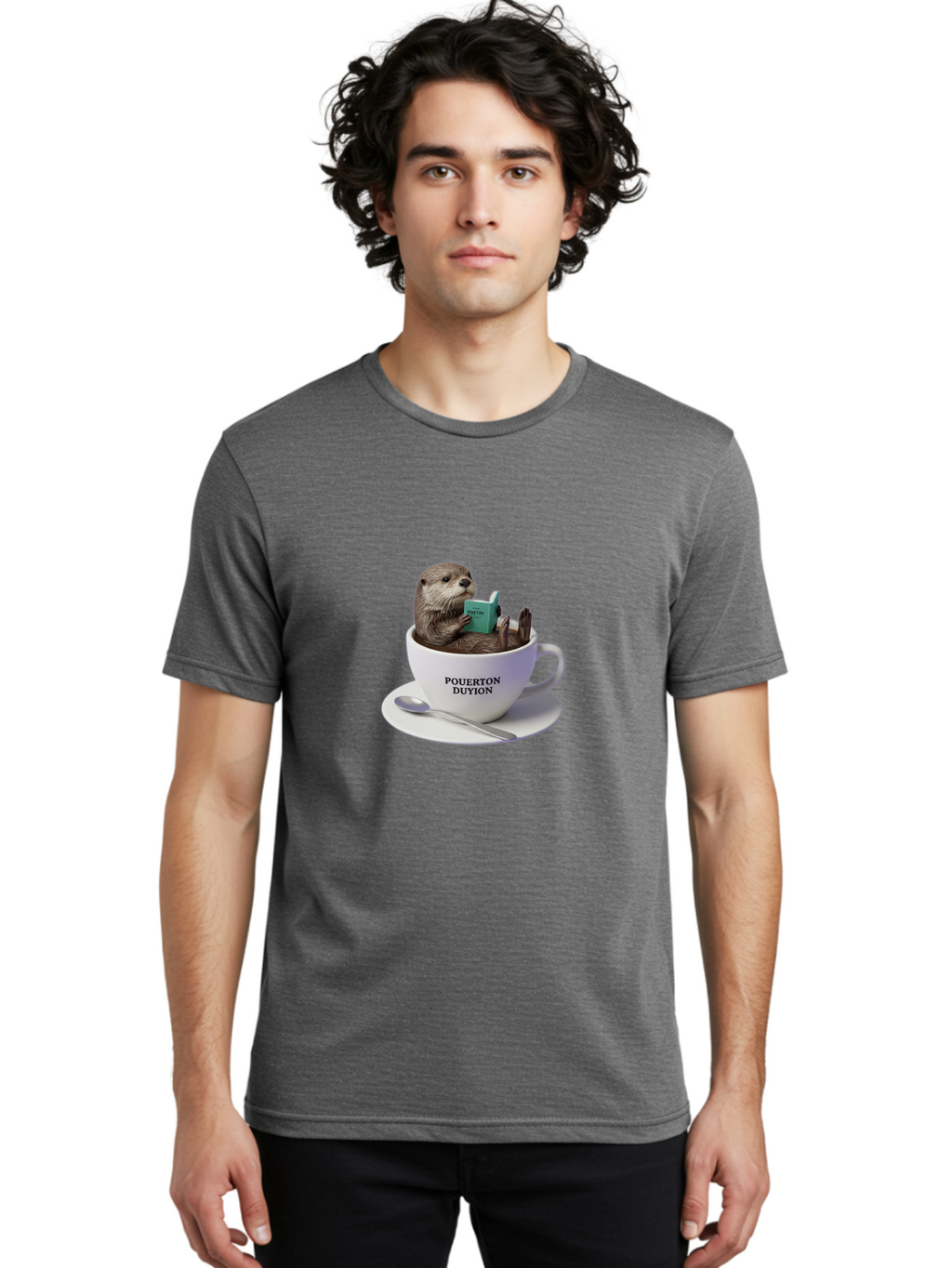 Pouerton-Duyion-Otter Men'S Graphic Tee, 100% Cotton, Comfortable Casual Summer Wear, Machine Washable, Vintage Camera, Old Camera, Antique Camera, Black Camera, Classic Photography, Photography Equipment, Nostalgic Device, Film Camera, Bal171