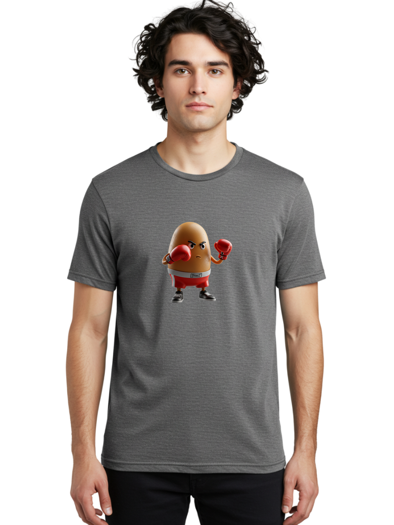 Prague-Potato-Boxer Men'S Graphic Tee, 100% Cotton, Comfortable Casual Summer Wear, Machine Washable, Vintage Camera, Old Camera, Antique Camera, Black Camera, Classic Photography, Photography Equipment, Nostalgic Device, Film Camera, Bal172