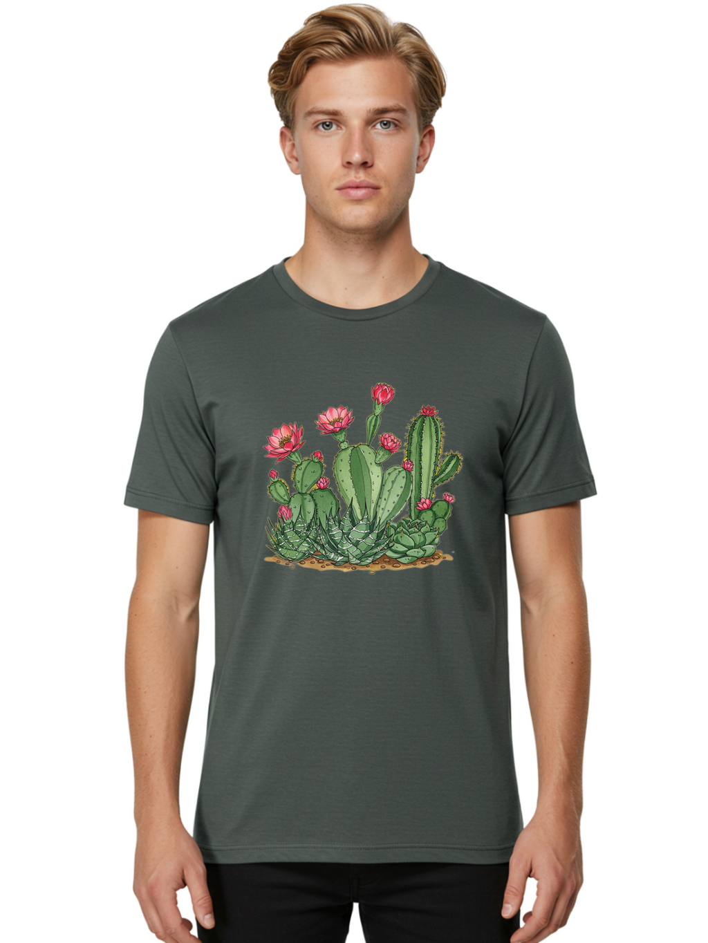 Prickly-Pear-Cactus Men'S Graphic Tee, 100% Cotton, Comfortable Casual Summer Wear, Machine Washable, Vintage Camera, Old Camera, Antique Camera, Black Camera, Classic Photography, Photography Equipment, Nostalgic Device, Film Camera, Bal173