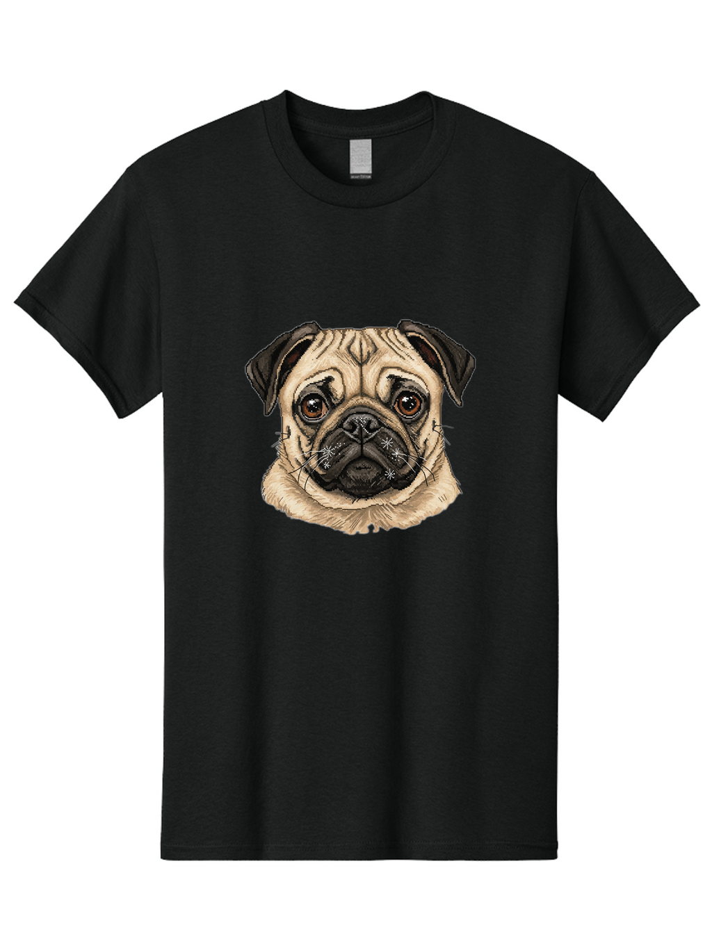 Pug Men'S Graphic Tee, 100% Cotton, Comfortable Casual Summer Wear, Machine Washable, Vintage Camera, Old Camera, Antique Camera, Black Camera, Classic Photography, Photography Equipment, Nostalgic Device, Film Camera, Camera Art Bal174