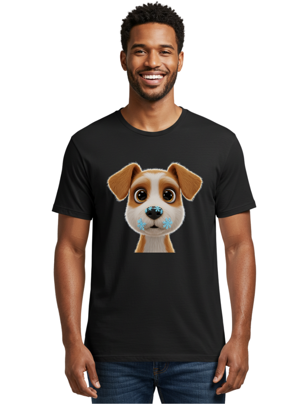 Puppy-With-Snowflakes Men'S Graphic Tee, 100% Cotton, Comfortable Casual Summer Wear, Machine Washable, Vintage Camera, Old Camera, Antique Camera, Black Camera, Classic Photography, Photography Equipment, Nostalgic Device, Film Camera, Bal175