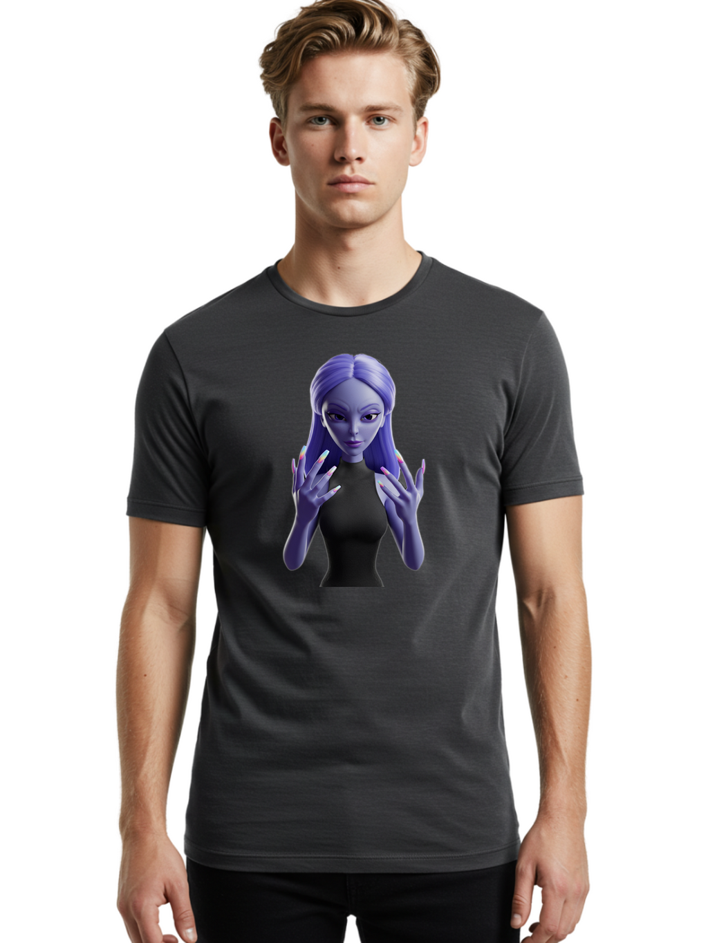 Purple-Cartoon-Character Men'S Graphic Tee, 100% Cotton, Comfortable Casual Summer Wear, Machine Washable, Vintage Camera, Old Camera, Antique Camera, Black Camera, Classic Photography, Photography Equipment, Nostalgic Device, Film Camera, Bal179
