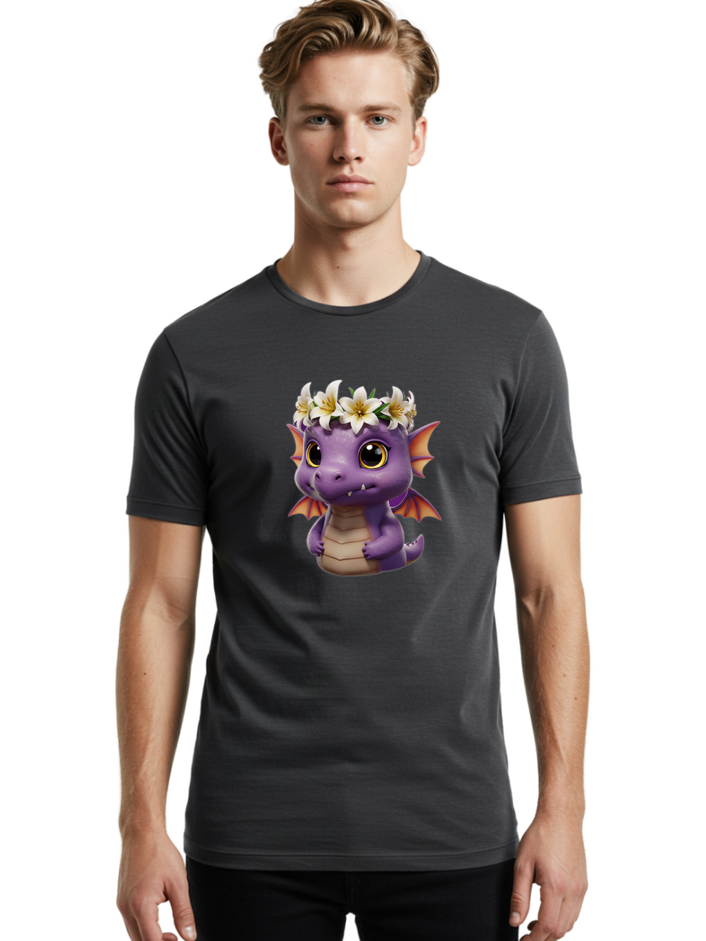 Purple-Dragon-With-Flowers Men'S Graphic Tee, 100% Cotton, Comfortable Casual Summer Wear, Machine Washable, Vintage Camera, Old Camera, Antique Camera, Black Camera, Classic Photography, Photography Equipment, Nostalgic Device, Film Camera, Bal181