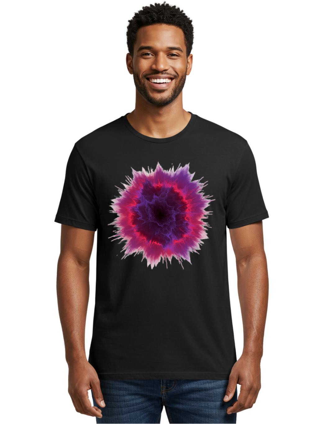 Purple-Explosive-Bloom Men'S Graphic Tee, 100% Cotton, Comfortable Casual Summer Wear, Machine Washable, Vintage Camera, Old Camera, Antique Camera, Black Camera, Classic Photography, Photography Equipment, Nostalgic Device, Film Camera, Bal183