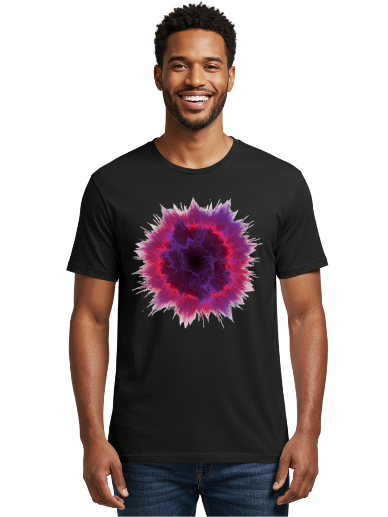Purple-Explosive-Bloom Men'S Graphic Tee, 100% Cotton, Comfortable Casual Summer Wear, Machine Washable, Vintage Camera, Old Camera, Antique Camera, Black Camera, Classic Photography, Photography Equipment, Nostalgic Device, Film Camera, Bal183