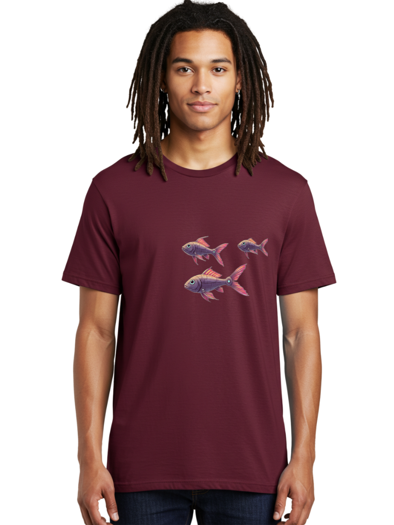 Purple-Fish Men'S Graphic Tee, 100% Cotton, Comfortable Casual Summer Wear, Machine Washable, Vintage Camera, Old Camera, Antique Camera, Black Camera, Classic Photography, Photography Equipment, Nostalgic Device, Film Camera, Camera Art Bal185