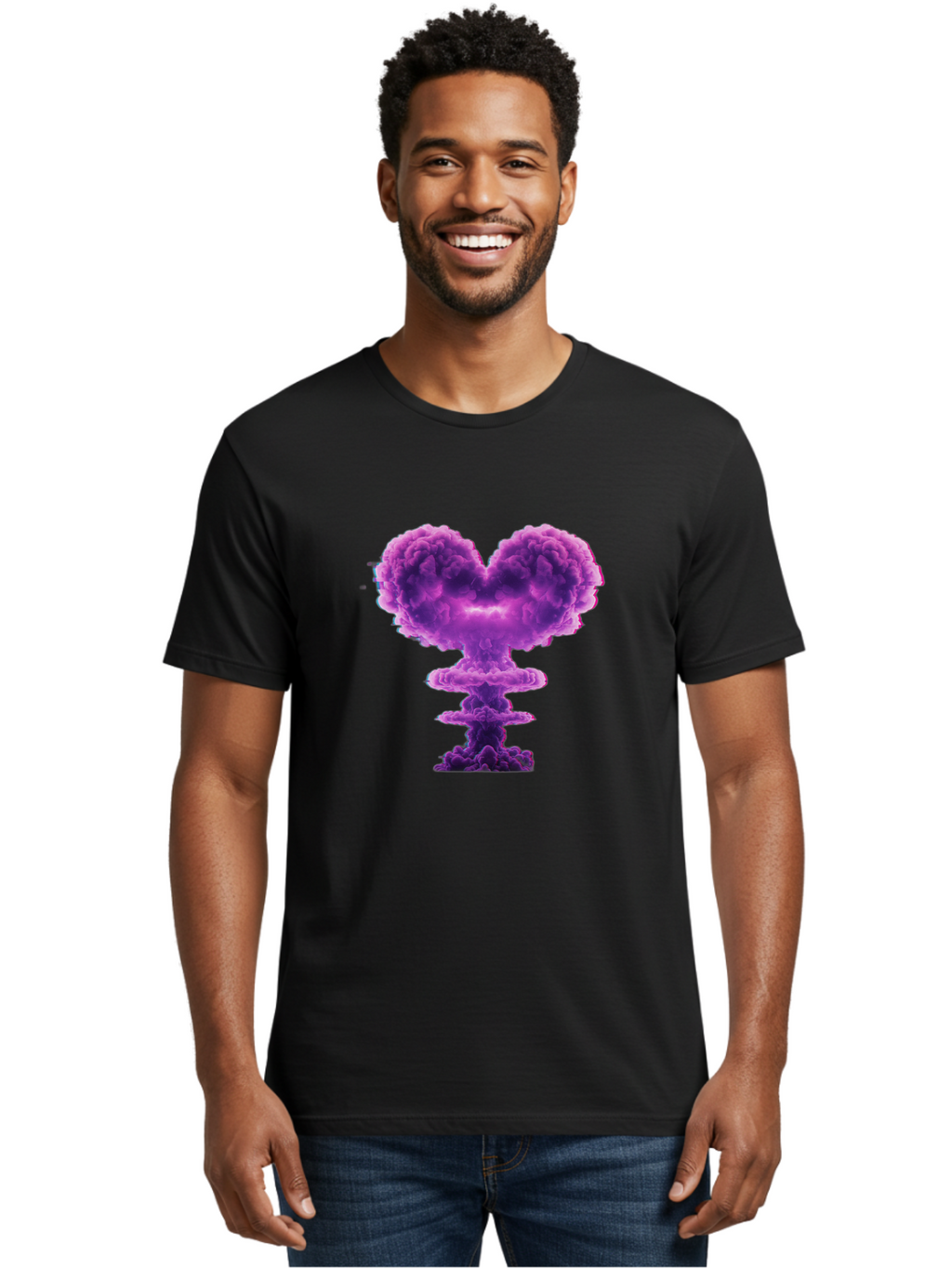 Purple-Heart-Explosion Men'S Graphic Tee, 100% Cotton, Comfortable Casual Summer Wear, Machine Washable, Vintage Camera, Old Camera, Antique Camera, Black Camera, Classic Photography, Photography Equipment, Nostalgic Device, Film Camera, Bal186