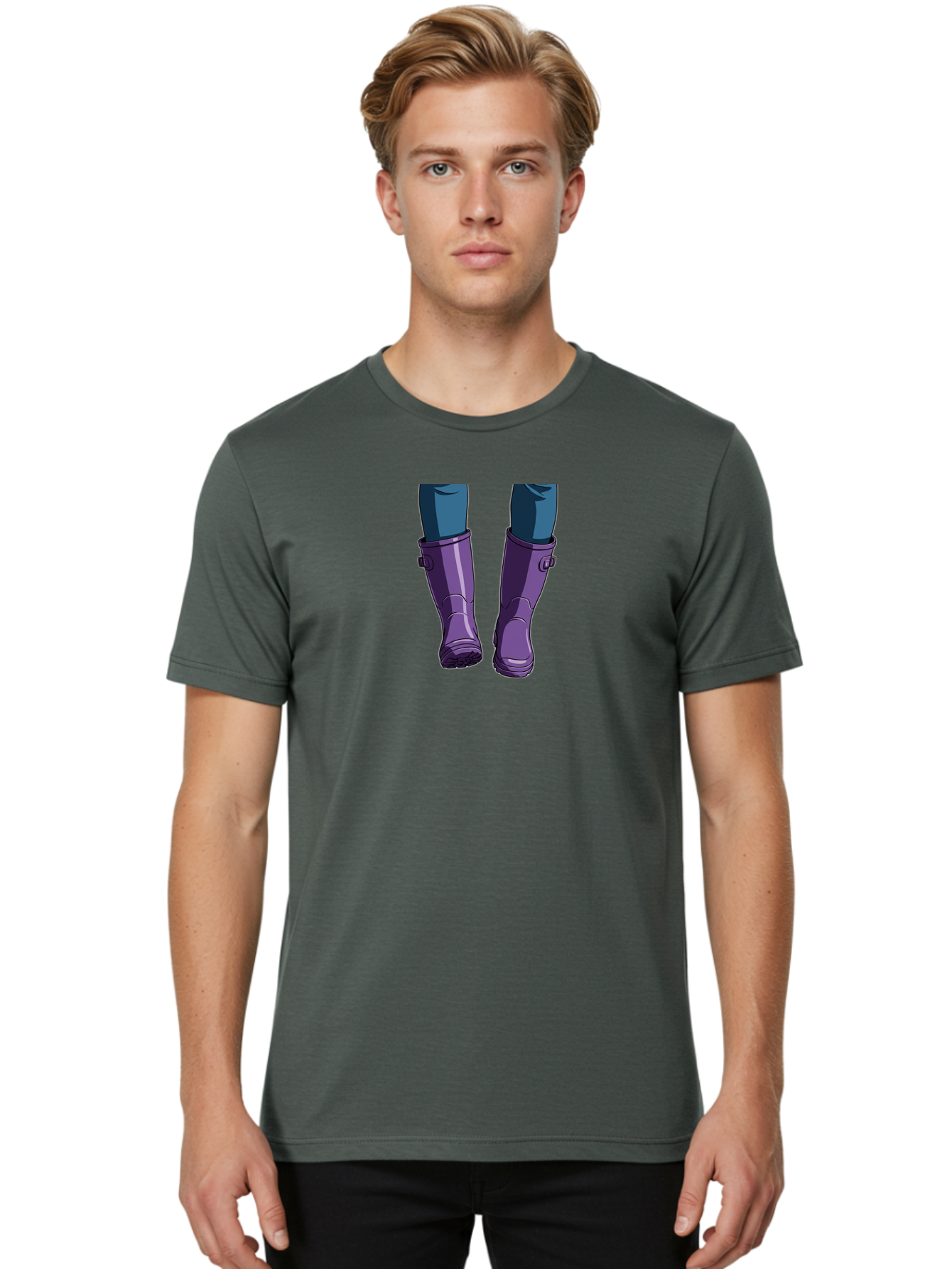 Purple-Rain-Boots Men'S Graphic Tee, 100% Cotton, Comfortable Casual Summer Wear, Machine Washable, Vintage Camera, Old Camera, Antique Camera, Black Camera, Classic Photography, Photography Equipment, Nostalgic Device, Film Camera, Camera Art Bal187