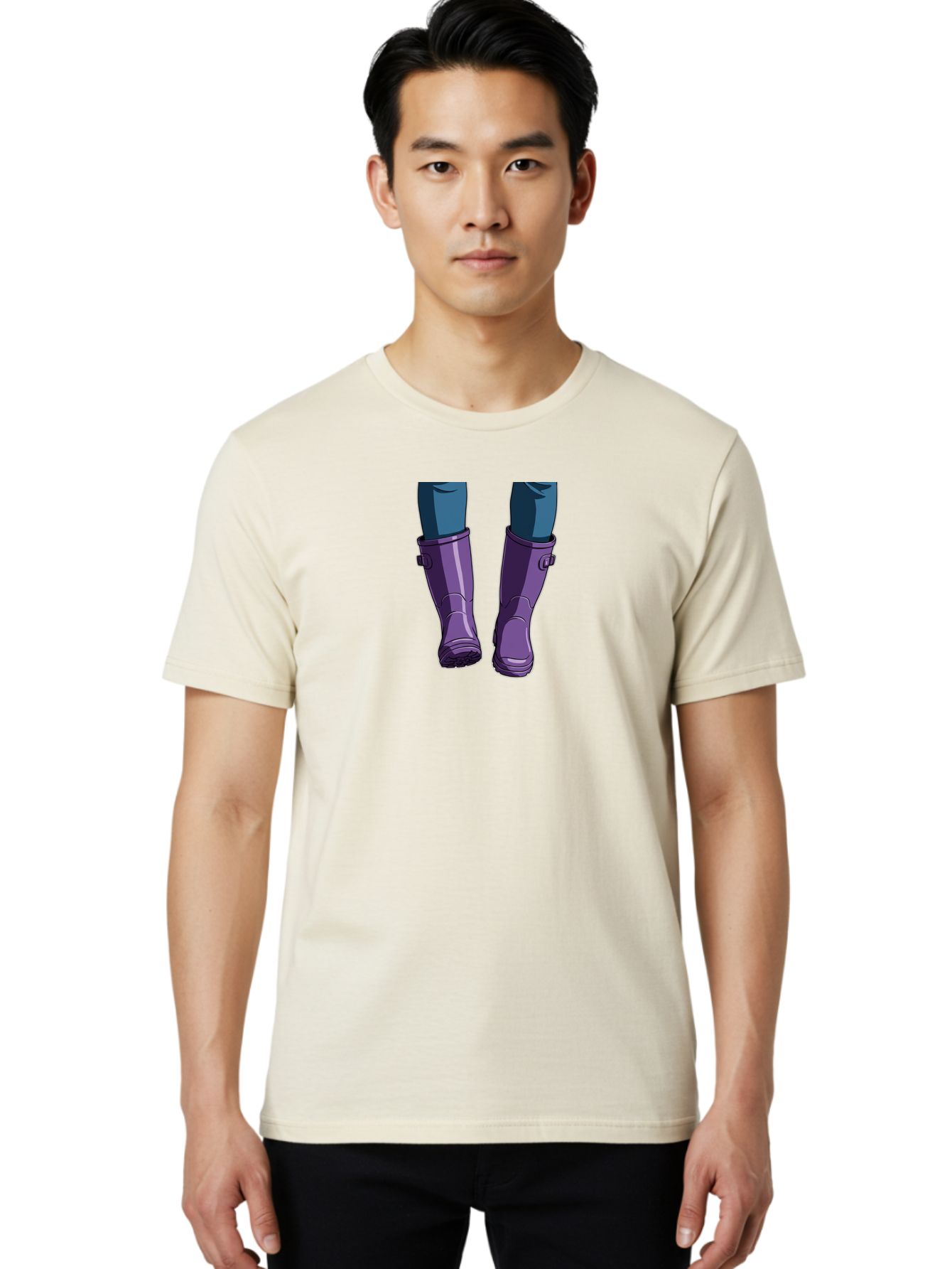 Purple-Rain-Boots Men'S Graphic Tee, 100% Cotton, Comfortable Casual Summer Wear, Machine Washable, Vintage Camera, Old Camera, Antique Camera, Black Camera, Classic Photography, Photography Equipment, Nostalgic Device, Film Camera, Camera Art Bal187