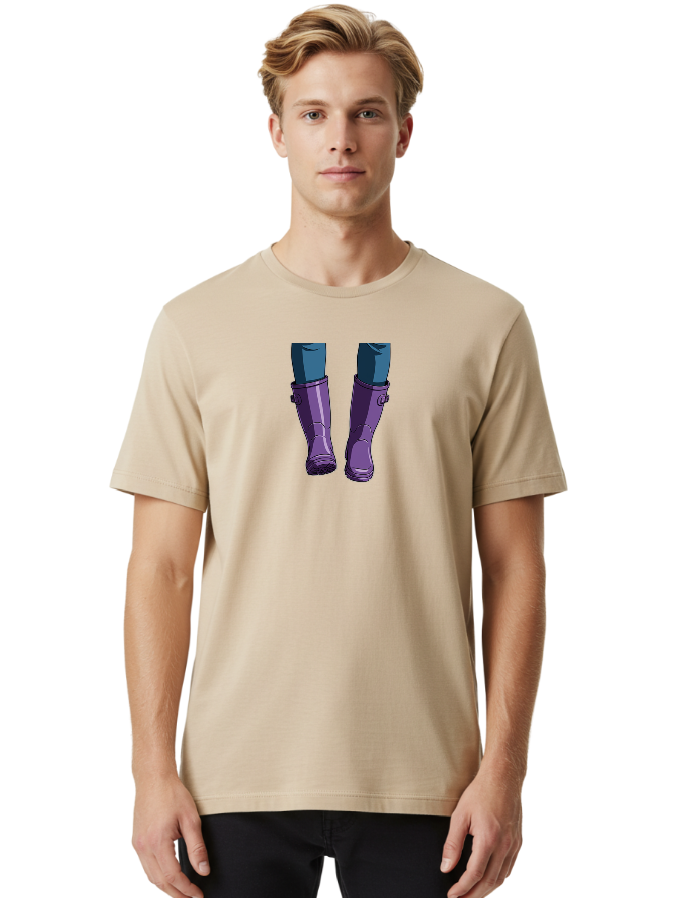 Purple-Rain-Boots Men'S Graphic Tee, 100% Cotton, Comfortable Casual Summer Wear, Machine Washable, Vintage Camera, Old Camera, Antique Camera, Black Camera, Classic Photography, Photography Equipment, Nostalgic Device, Film Camera, Camera Art Bal187