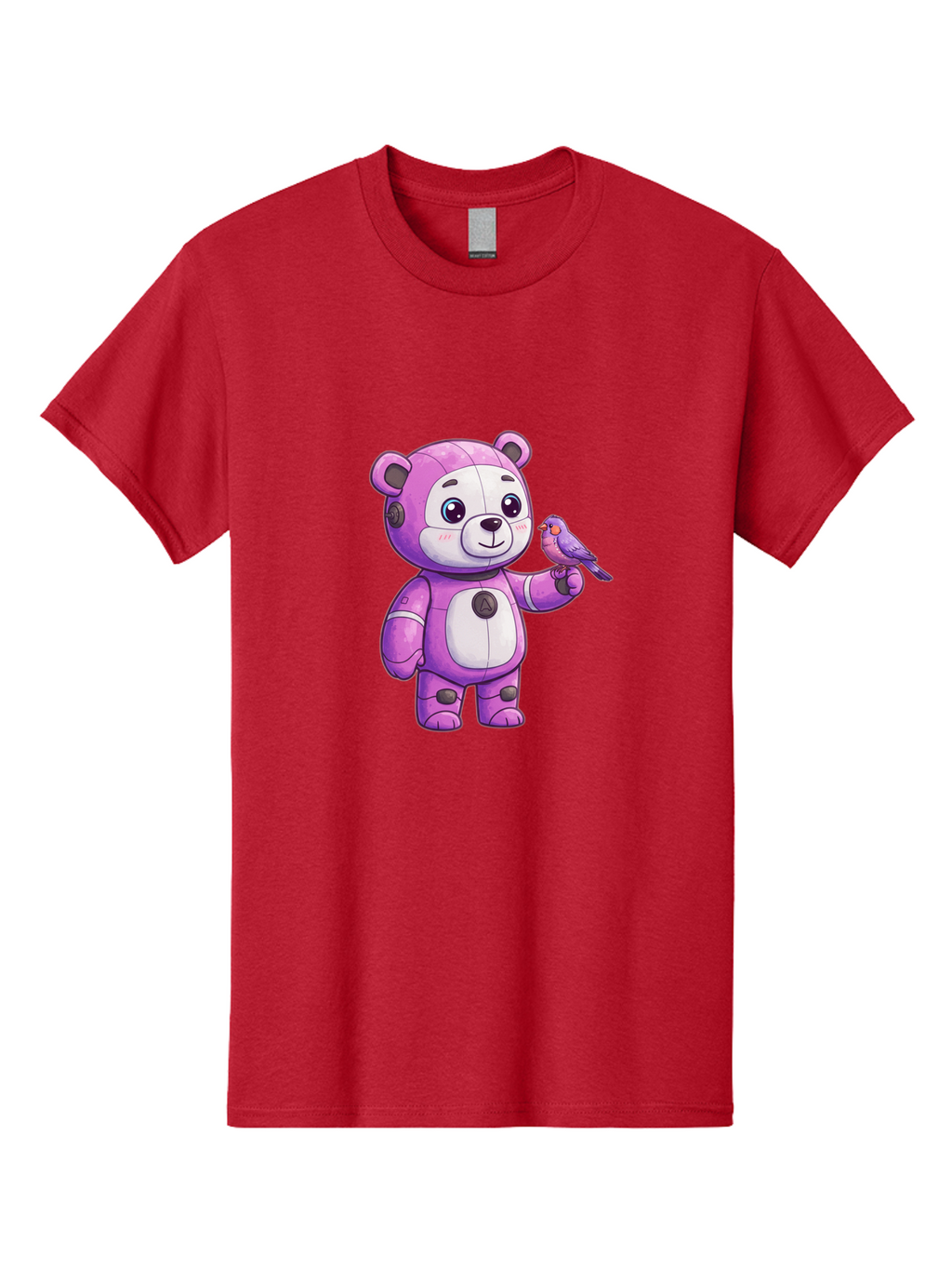 Purple-Robot-Bear Men'S Graphic Tee, 100% Cotton, Comfortable Casual Summer Wear, Machine Washable, Vintage Camera, Old Camera, Antique Camera, Black Camera, Classic Photography, Photography Equipment, Nostalgic Device, Film Camera, Camera Art Bal188