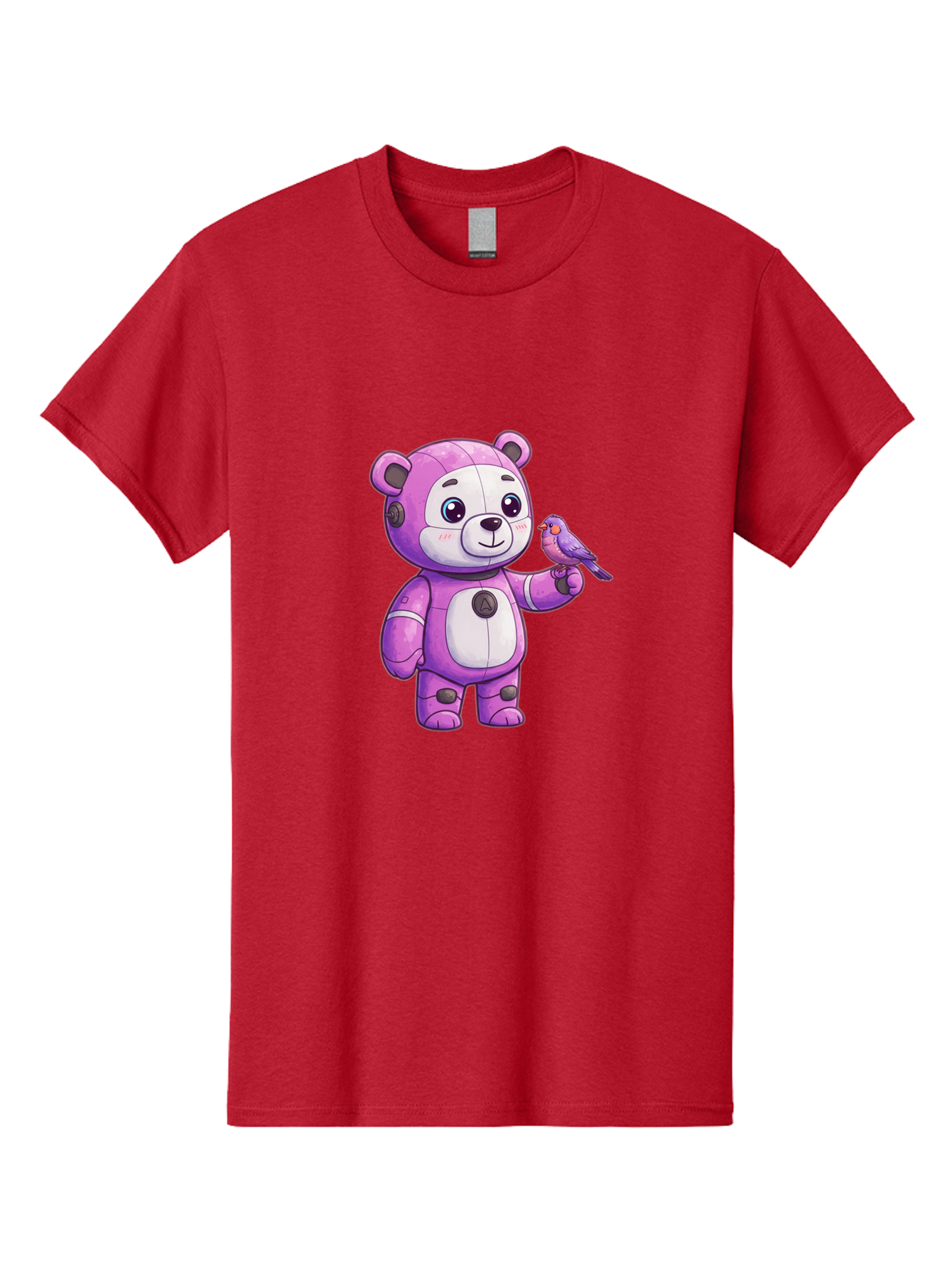 Purple-Robot-Bear Men'S Graphic Tee, 100% Cotton, Comfortable Casual Summer Wear, Machine Washable, Vintage Camera, Old Camera, Antique Camera, Black Camera, Classic Photography, Photography Equipment, Nostalgic Device, Film Camera, Camera Art Bal188