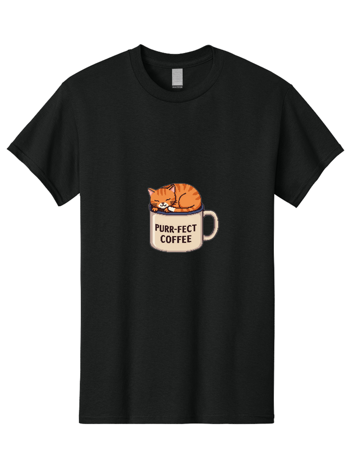 Purr-Fect-Coffee Men'S Graphic Tee, 100% Cotton, Comfortable Casual Summer Wear, Machine Washable, Vintage Camera, Old Camera, Antique Camera, Black Camera, Classic Photography, Photography Equipment, Nostalgic Device, Film Camera, Camera Art Bal191