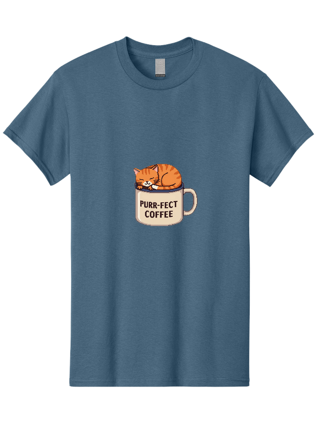 Purr-Fect-Coffee Men'S Graphic Tee, 100% Cotton, Comfortable Casual Summer Wear, Machine Washable, Vintage Camera, Old Camera, Antique Camera, Black Camera, Classic Photography, Photography Equipment, Nostalgic Device, Film Camera, Camera Art Bal191