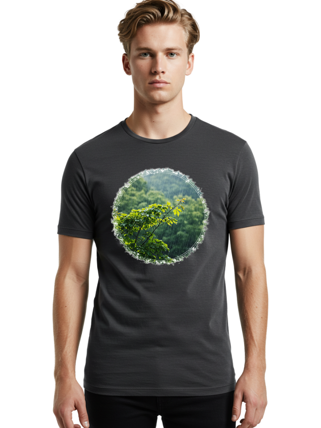 Rain-On-Leaves Men'S Graphic Tee, 100% Cotton, Comfortable Casual Summer Wear, Machine Washable, Vintage Camera, Old Camera, Antique Camera, Black Camera, Classic Photography, Photography Equipment, Nostalgic Device, Film Camera, Camera Art Bal195