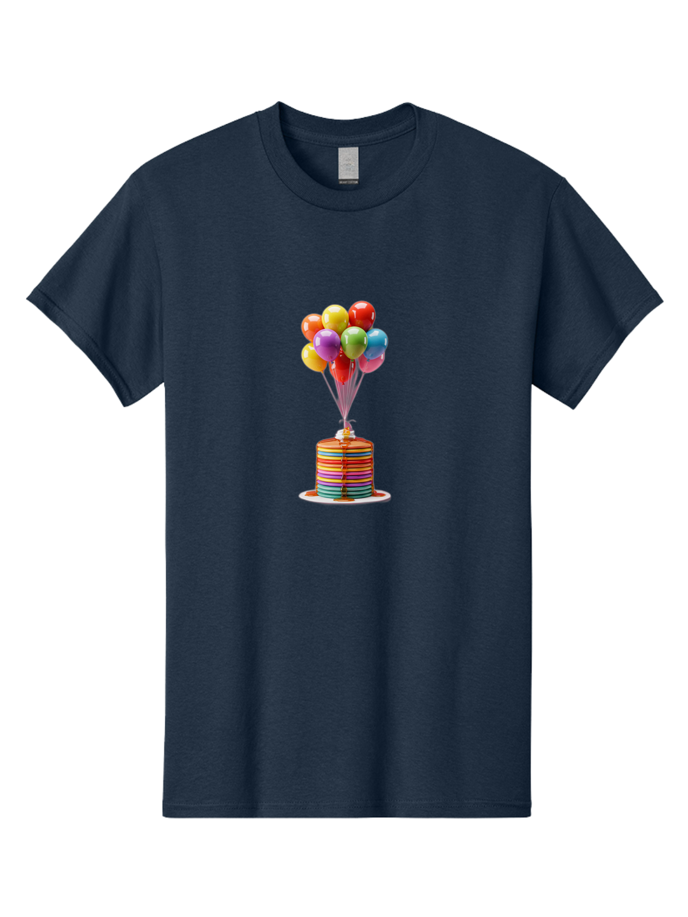 Rainbow-Cake-With-Balloons Men'S Graphic Tee, 100% Cotton, Comfortable Casual Summer Wear, Machine Washable, Vintage Camera, Old Camera, Antique Camera, Black Camera, Classic Photography, Photography Equipment, Nostalgic Device, Film Camera, Bal196