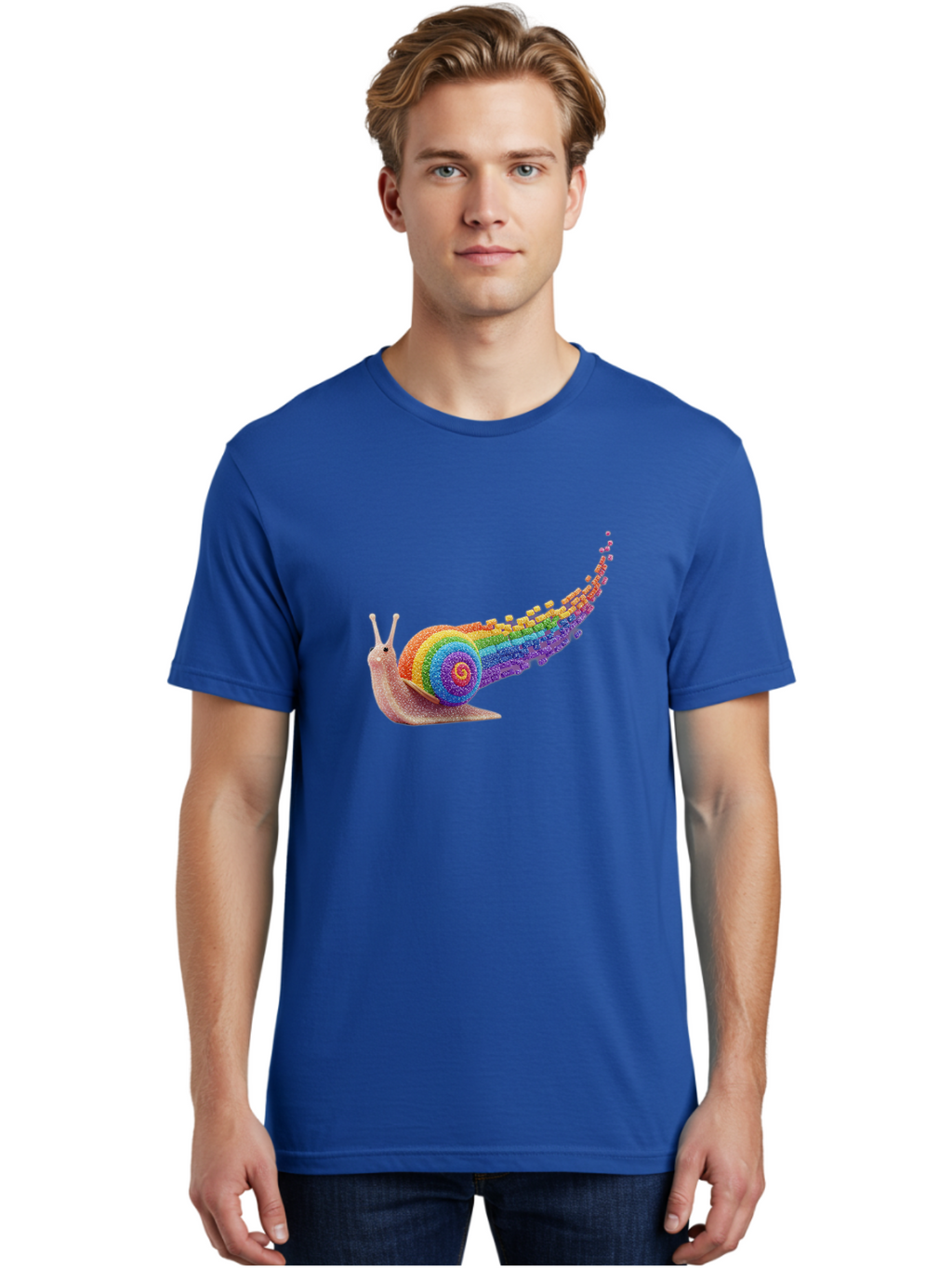 Rainbow-Snail-1 Men'S Graphic Tee, 100% Cotton, Comfortable Casual Summer Wear, Machine Washable, Vintage Camera, Old Camera, Antique Camera, Black Camera, Classic Photography, Photography Equipment, Nostalgic Device, Film Camera, Camera Art Bal202