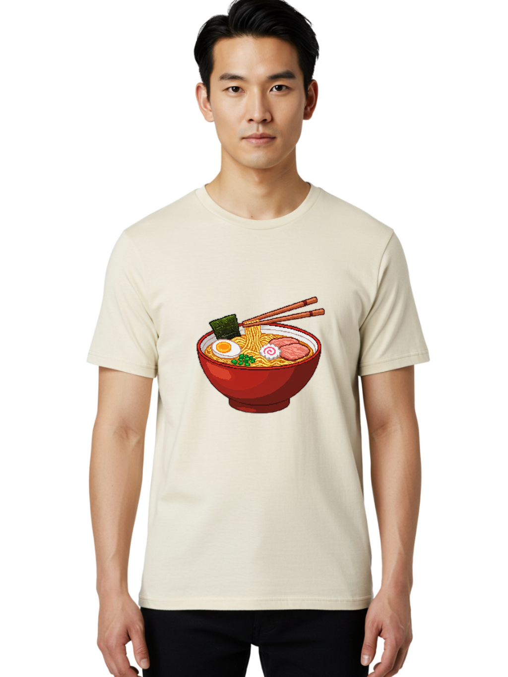 Ramen Men'S Graphic Tee, 100% Cotton, Comfortable Casual Summer Wear, Machine Washable, Vintage Camera, Old Camera, Antique Camera, Black Camera, Classic Photography, Photography Equipment, Nostalgic Device, Film Camera, Camera Art Bal213