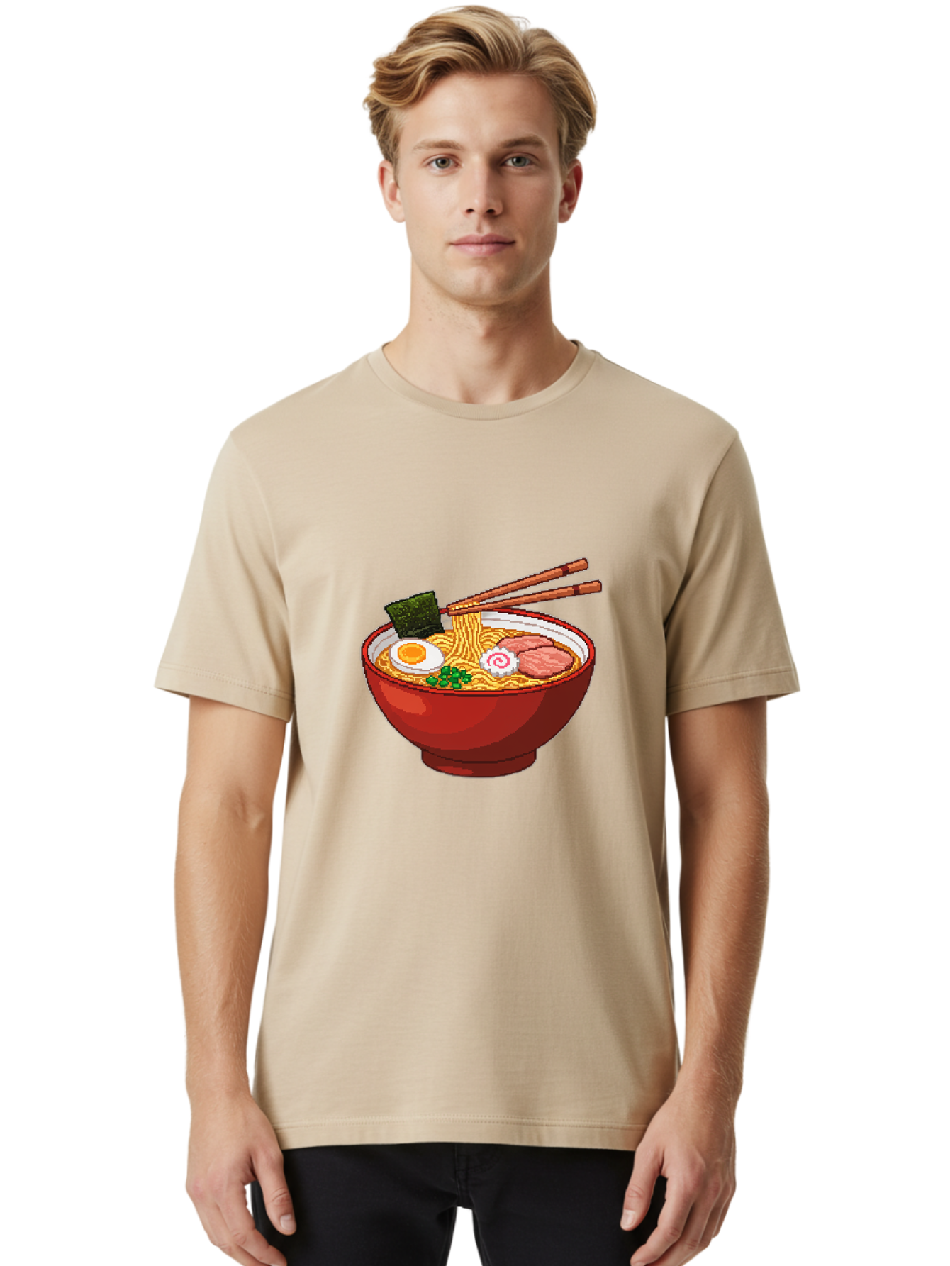 Ramen Men'S Graphic Tee, 100% Cotton, Comfortable Casual Summer Wear, Machine Washable, Vintage Camera, Old Camera, Antique Camera, Black Camera, Classic Photography, Photography Equipment, Nostalgic Device, Film Camera, Camera Art Bal213