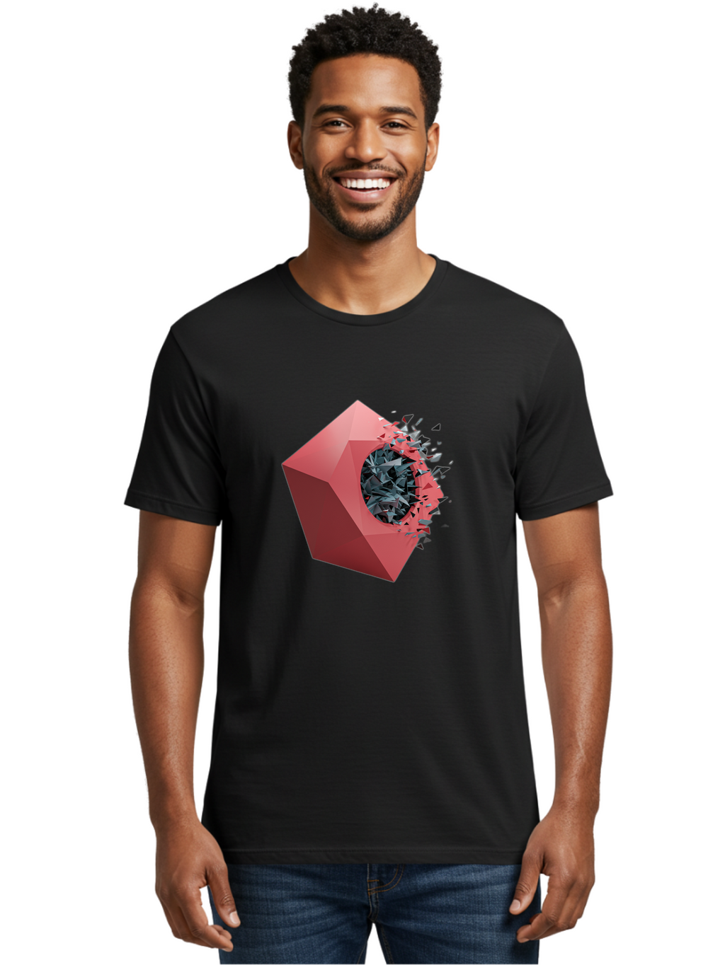 Red-Box-Shattering Men'S Graphic Tee, 100% Cotton, Comfortable Casual Summer Wear, Machine Washable, Vintage Camera, Old Camera, Antique Camera, Black Camera, Classic Photography, Photography Equipment, Nostalgic Device, Film Camera, Bal215