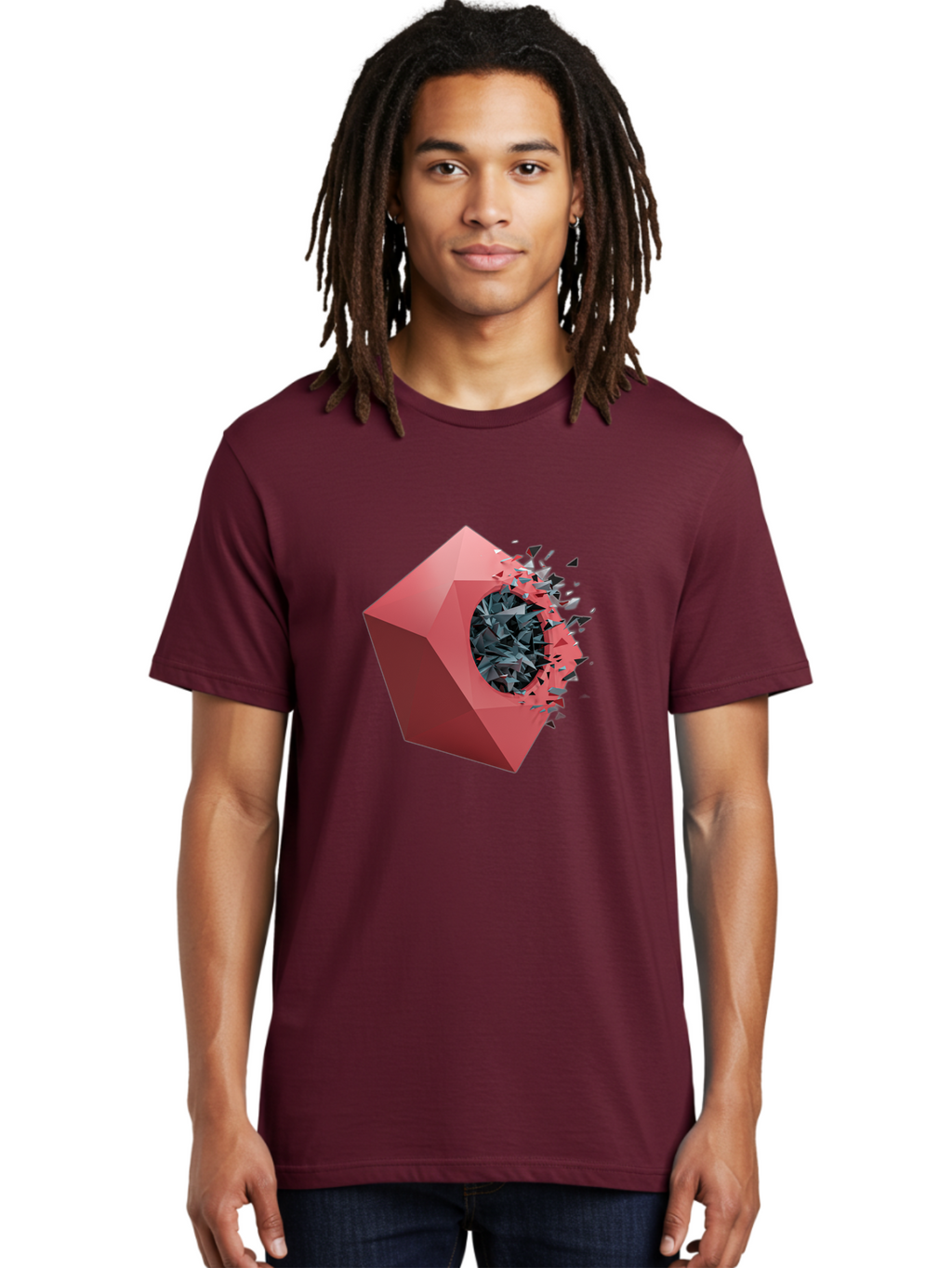 Red-Box-Shattering Men'S Graphic Tee, 100% Cotton, Comfortable Casual Summer Wear, Machine Washable, Vintage Camera, Old Camera, Antique Camera, Black Camera, Classic Photography, Photography Equipment, Nostalgic Device, Film Camera, Bal215