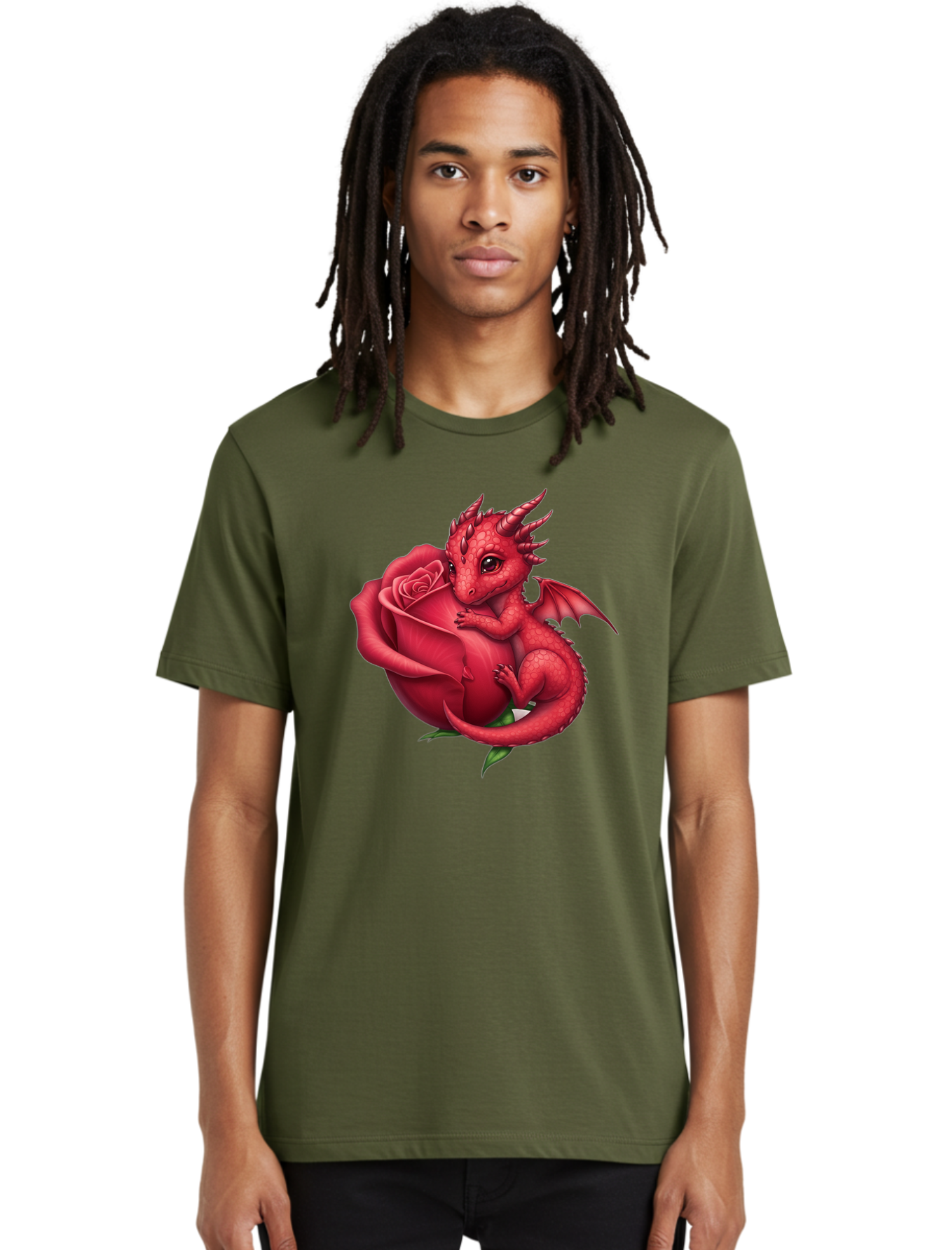 Red-Dragon-With-Rose Men'S Graphic Tee, 100% Cotton, Comfortable Casual Summer Wear, Machine Washable, Vintage Camera, Old Camera, Antique Camera, Black Camera, Classic Photography, Photography Equipment, Nostalgic Device, Film Camera, Bal216