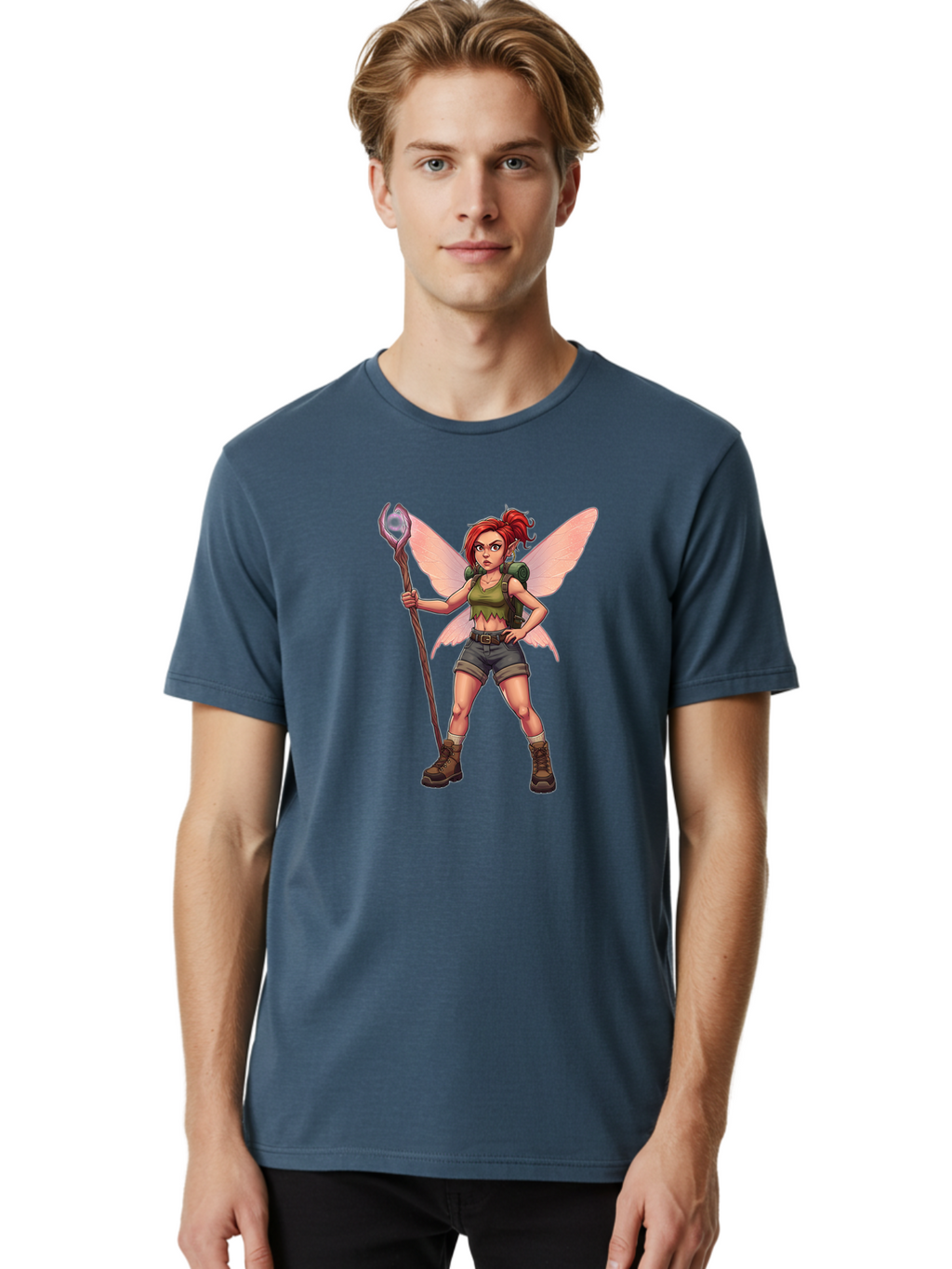 Red-Haired-Fairy Men'S Graphic Tee, 100% Cotton, Comfortable Casual Summer Wear, Machine Washable, Vintage Camera, Old Camera, Antique Camera, Black Camera, Classic Photography, Photography Equipment, Nostalgic Device, Film Camera, Camera Art Bal219